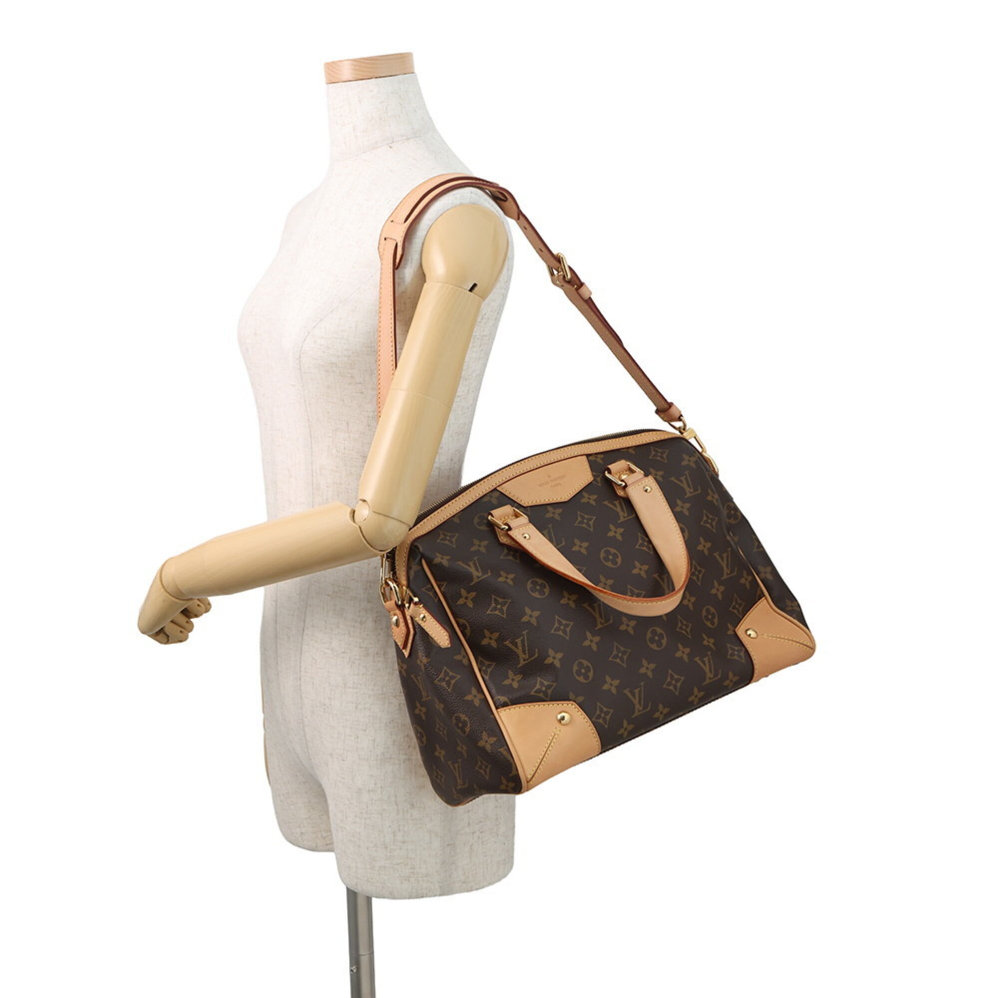 Louis Vuitton Monogram Beige Monogram Handbag Shoulder Bag (Pre-Owned)