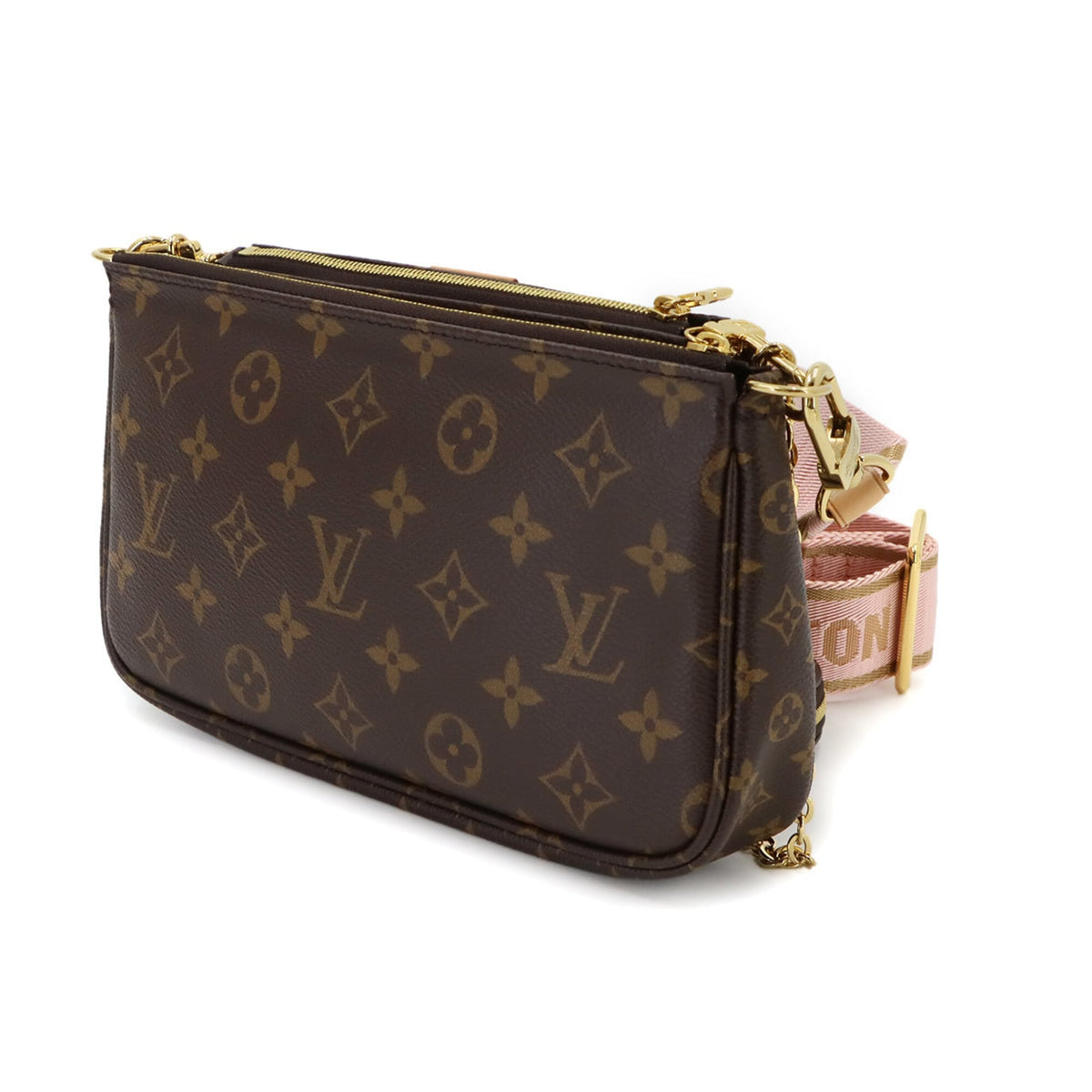 Louis Vuitton Monogram Rose Clair Monogram Handbag Pochette Pouch Shoulder Bag (Pre-Owned)