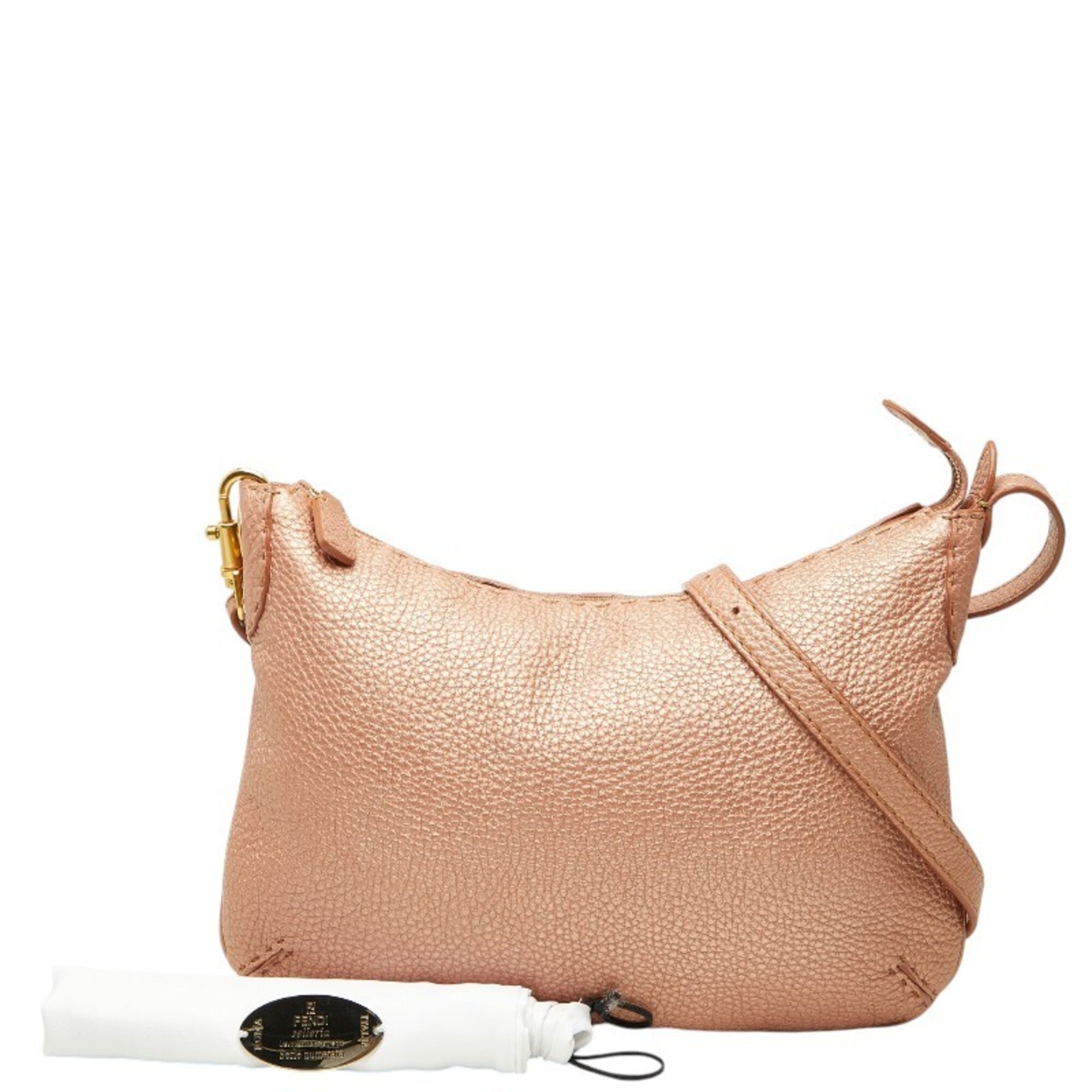 Fendi Pink Leather Shoulder Bag (Pre-Owned)