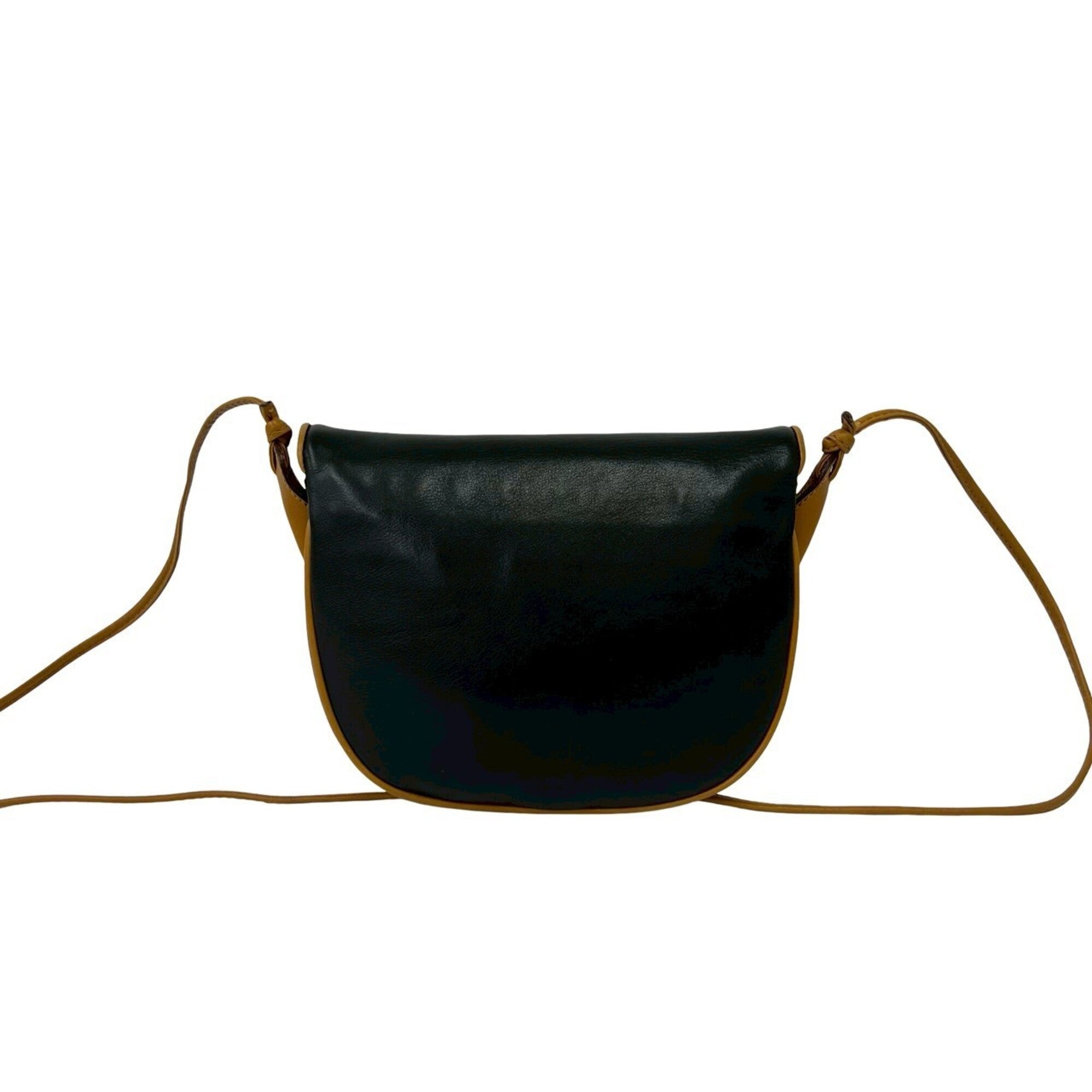 Celine Black Brown Leather Pochette Shoulder Bag (Pre-Owned)
