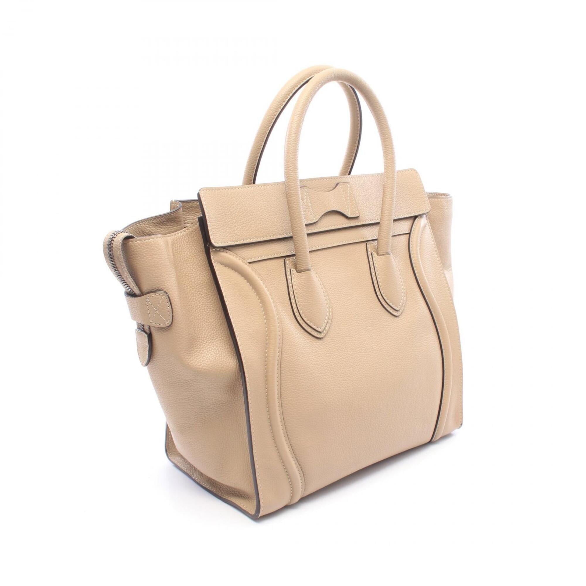 Celine Beige Leather Handbag (Pre-Owned)