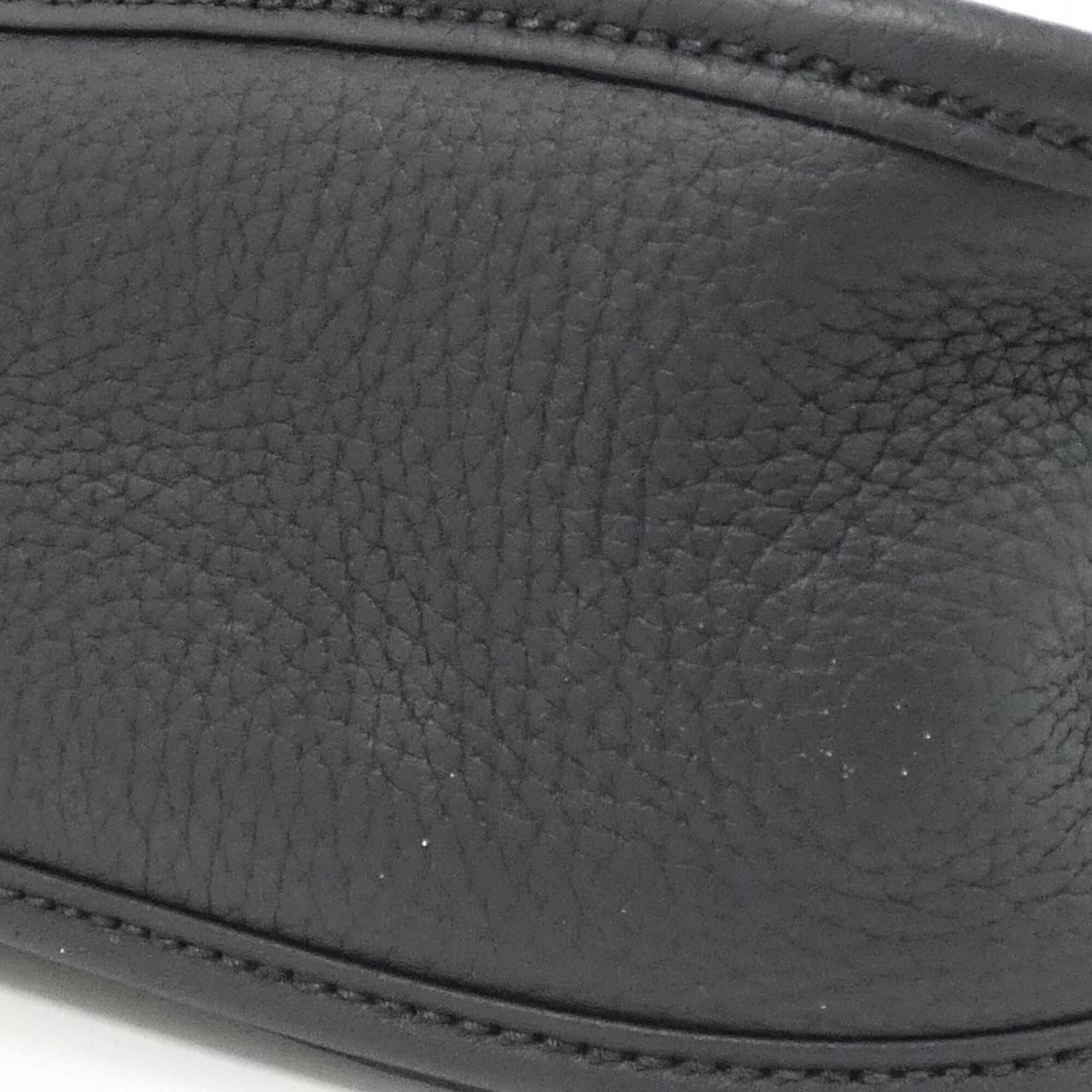 Hermes Black Taurillon Clemence Leather Shoulder Bag (Pre-Owned)
