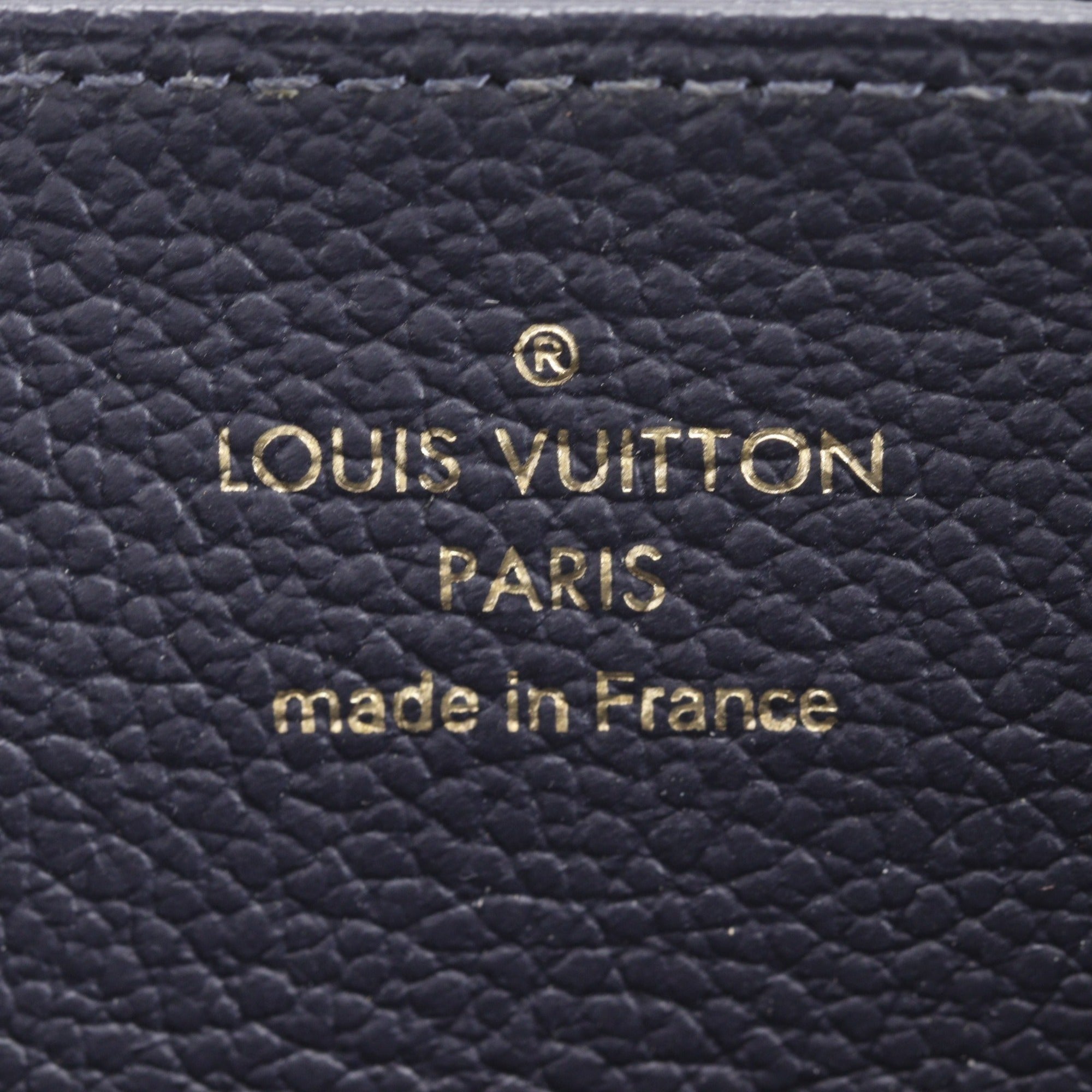 Louis Vuitton Marine Rouge Navy Monogram Empreinte Long Wallet (Bi-Fold) (Pre-Owned)