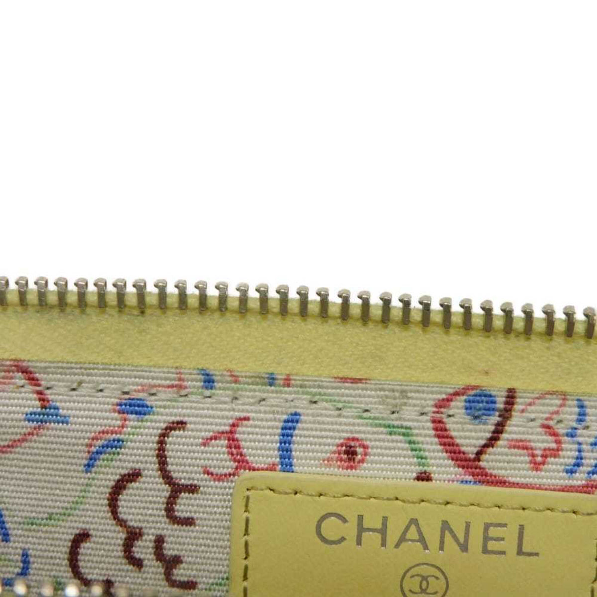 Chanel Yellow Grained Calfskin Coin Purse/Coin Case (Pre-Owned)