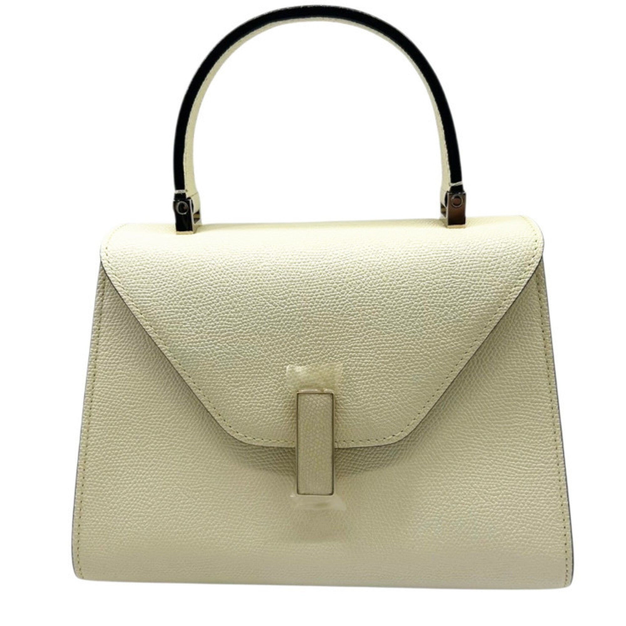 Valextra Off-White Leather Handbag Shoulder Bag (Pre-Owned)
