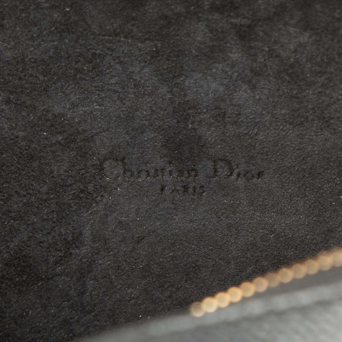 Christian Dior Black Leather Handbag Pouch Shoulder Bag (Pre-Owned)