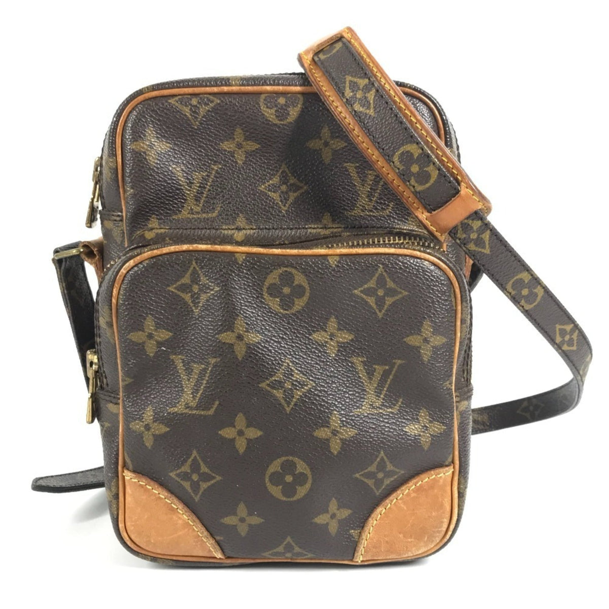 Louis Vuitton Brown Monogram Canvas Pochette Shoulder Bag (Pre-Owned)