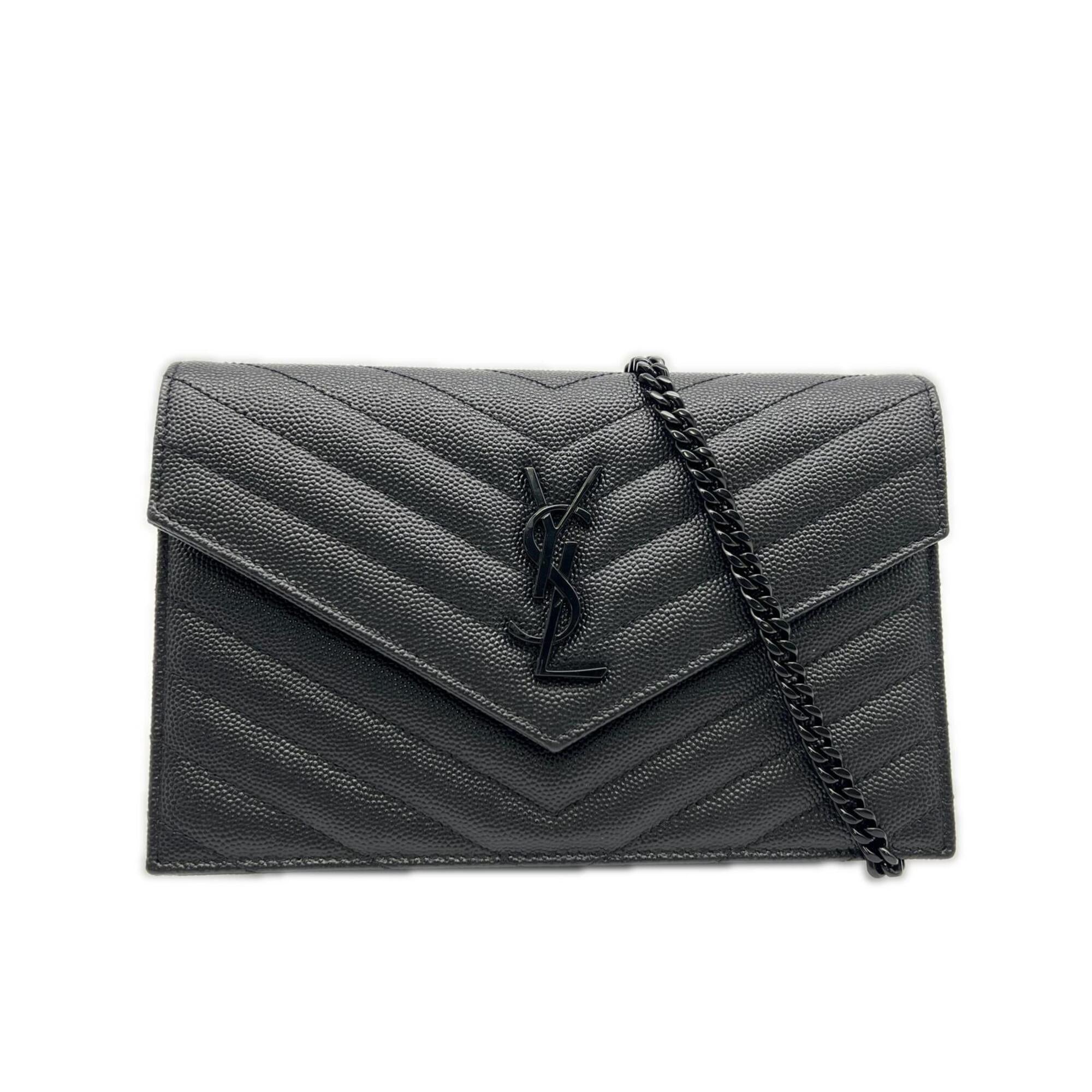 Yves Saint Laurent Black Leather Shoulder Bag (Pre-Owned)