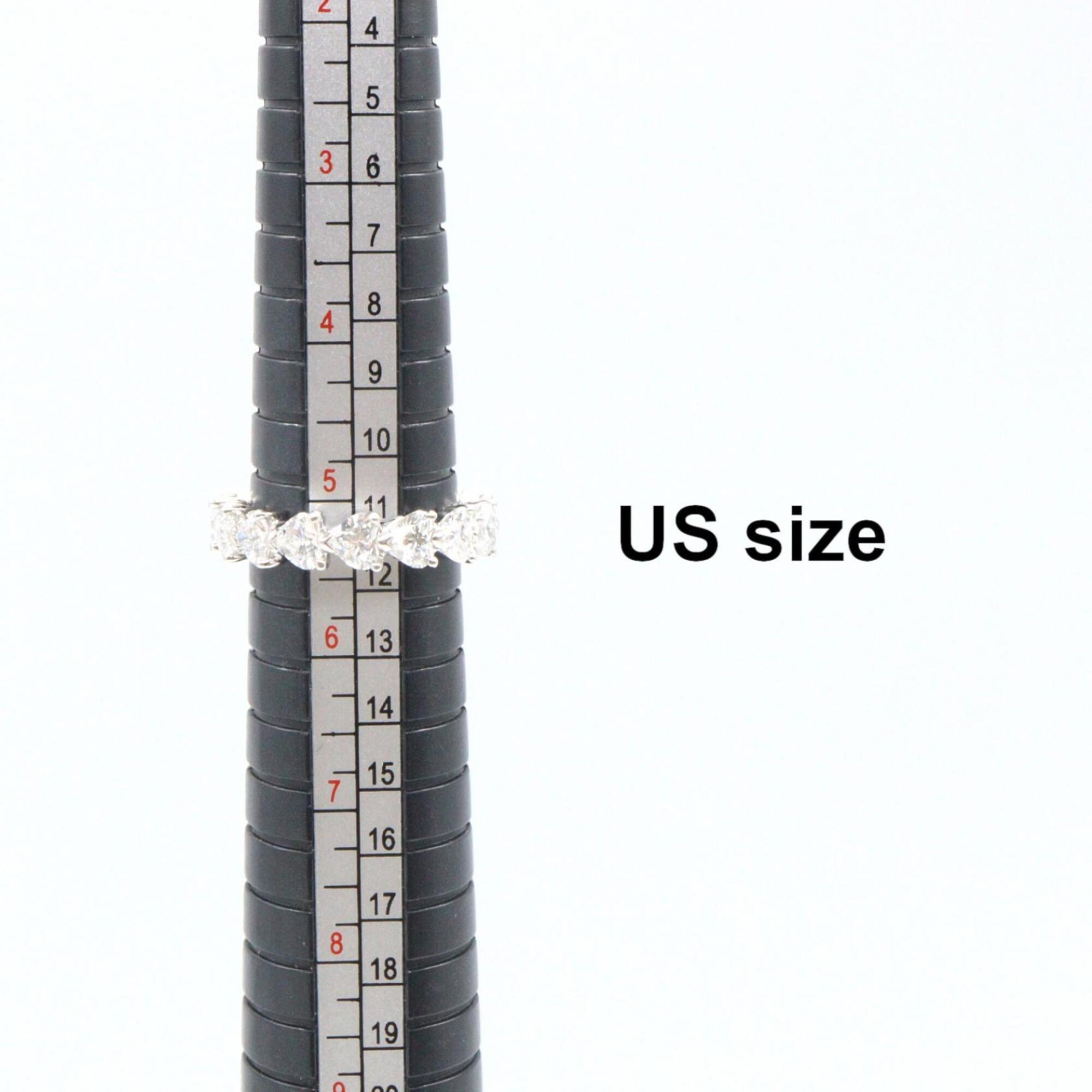Harry Winston Silver Clear Platinum 950 Band Ring (Pre-Owned)