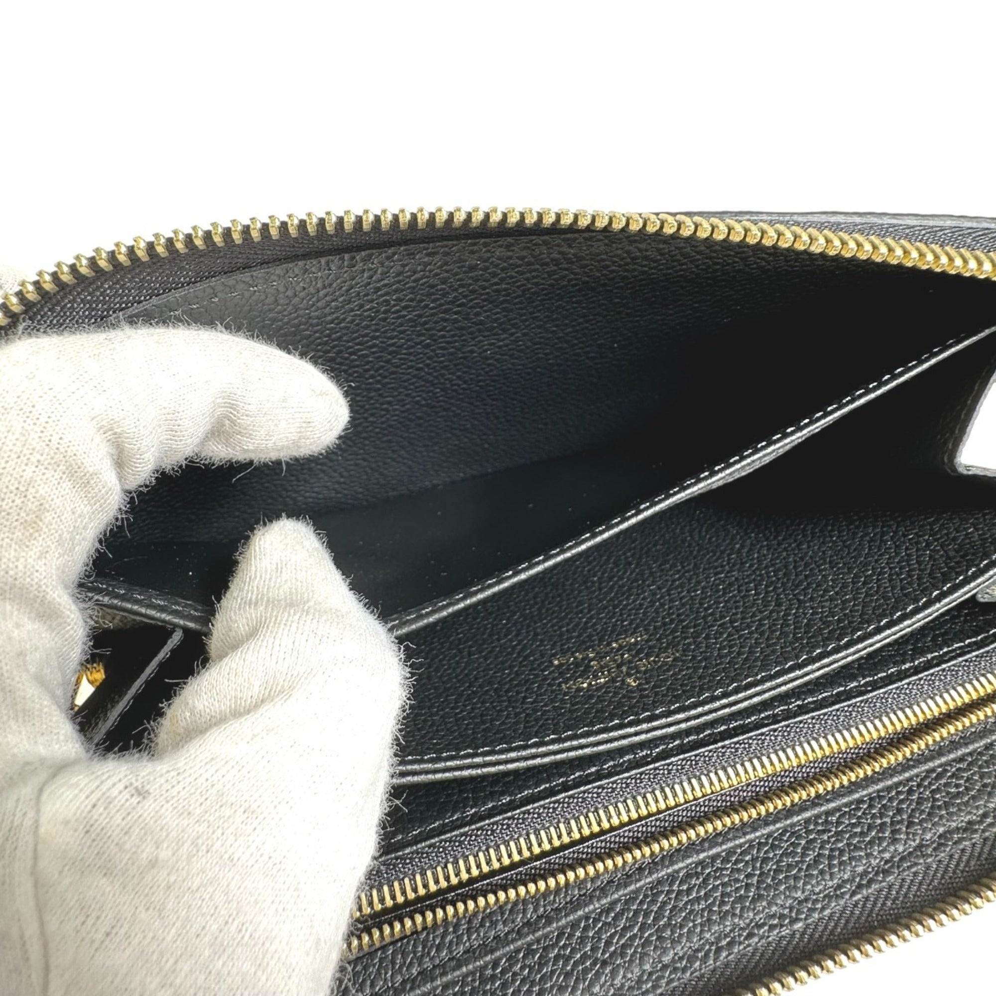 Louis Vuitton Black Monogram Empreinte Long Wallet (Bi-Fold) (Pre-Owned)