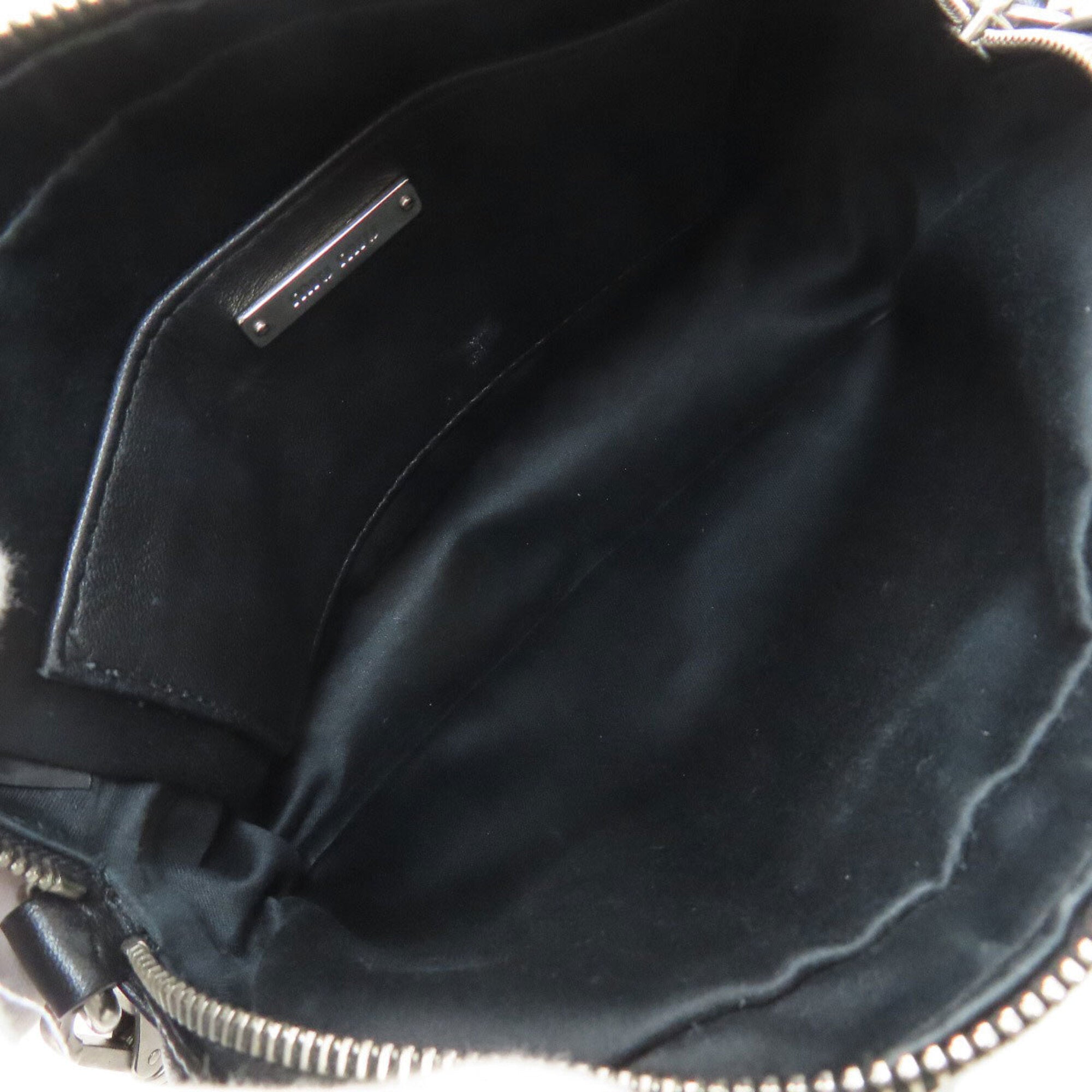 Miu Miu Black Leather Shoulder Bag (Pre-Owned)