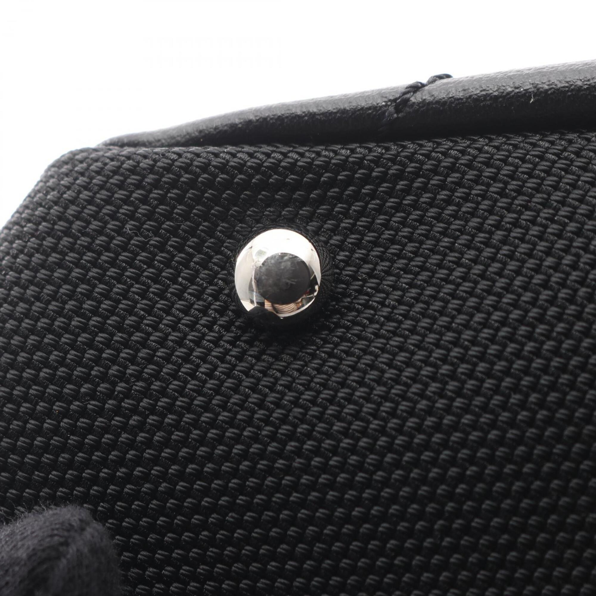 Chanel Black Coated Canvas Handbag Tote Bag (Pre-Owned)