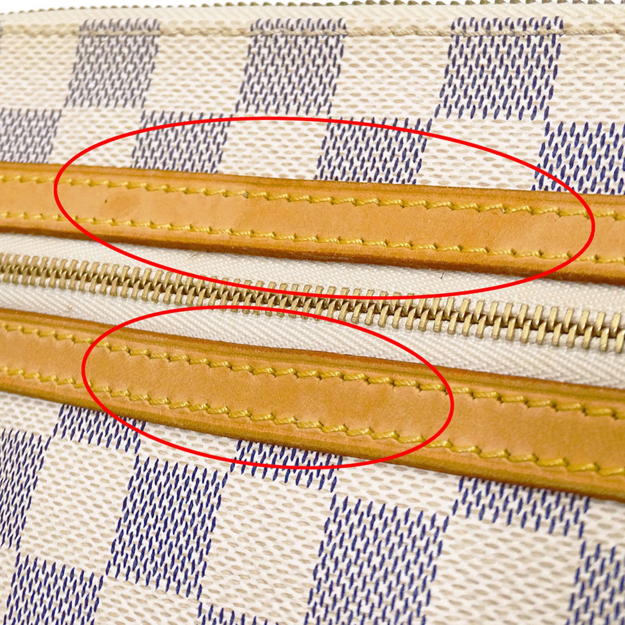 Louis Vuitton Ivory Damier Azur Canvas Pochette Shoulder Bag (Pre-Owned)