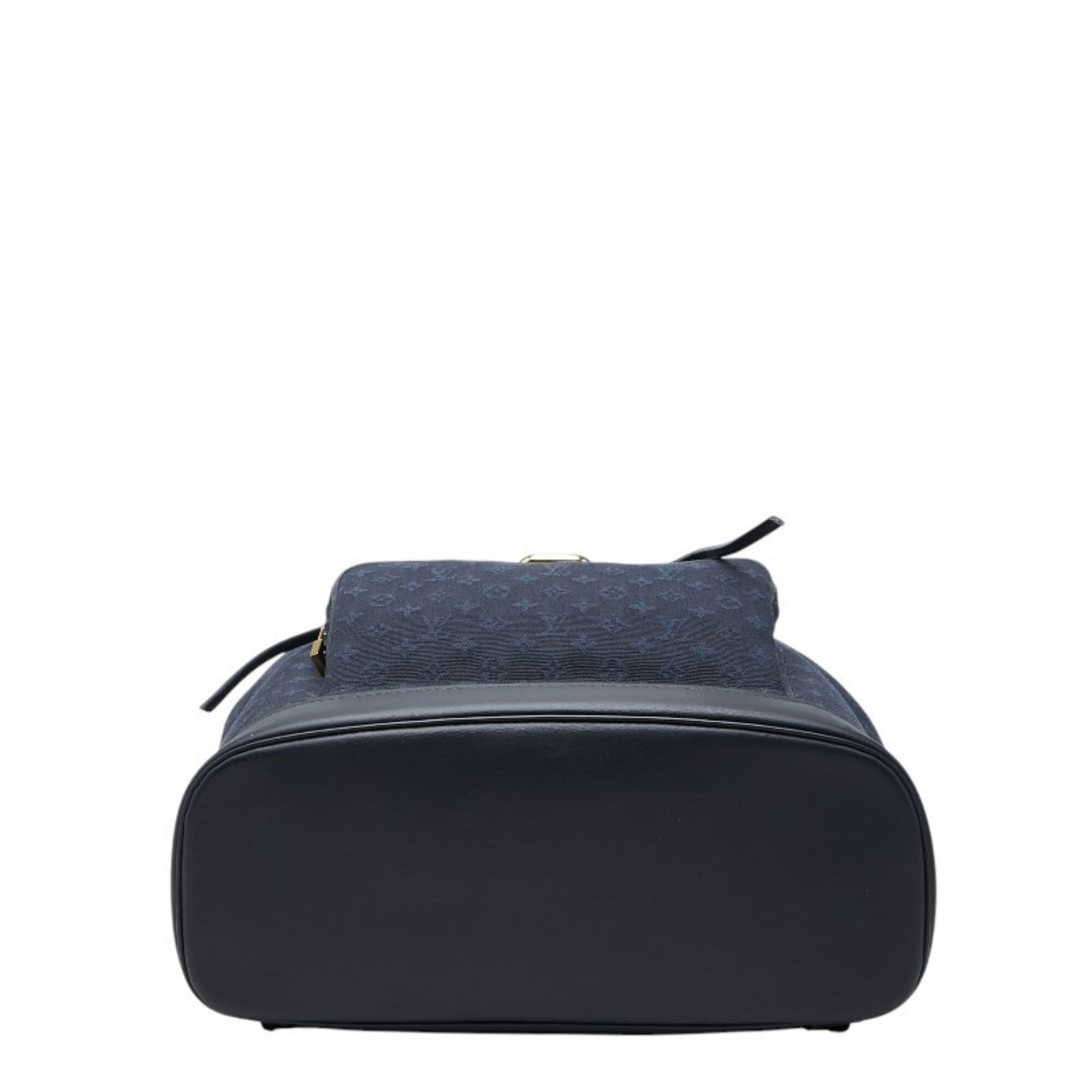 Louis Vuitton Navy Canvas Leather Backpack (Pre-Owned)