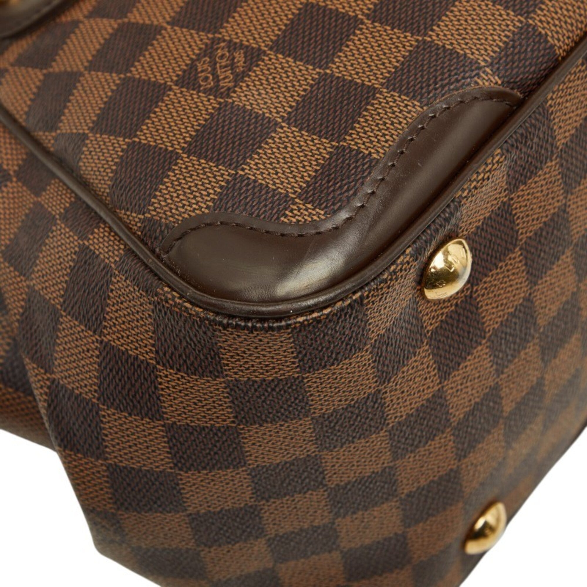 Louis Vuitton Brown Pvc Leather Handbag (Pre-Owned)