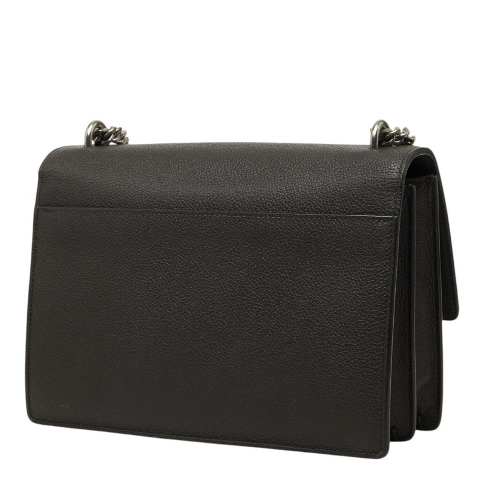 Saint Laurent Gray Leather Shoulder Bag (Pre-Owned)