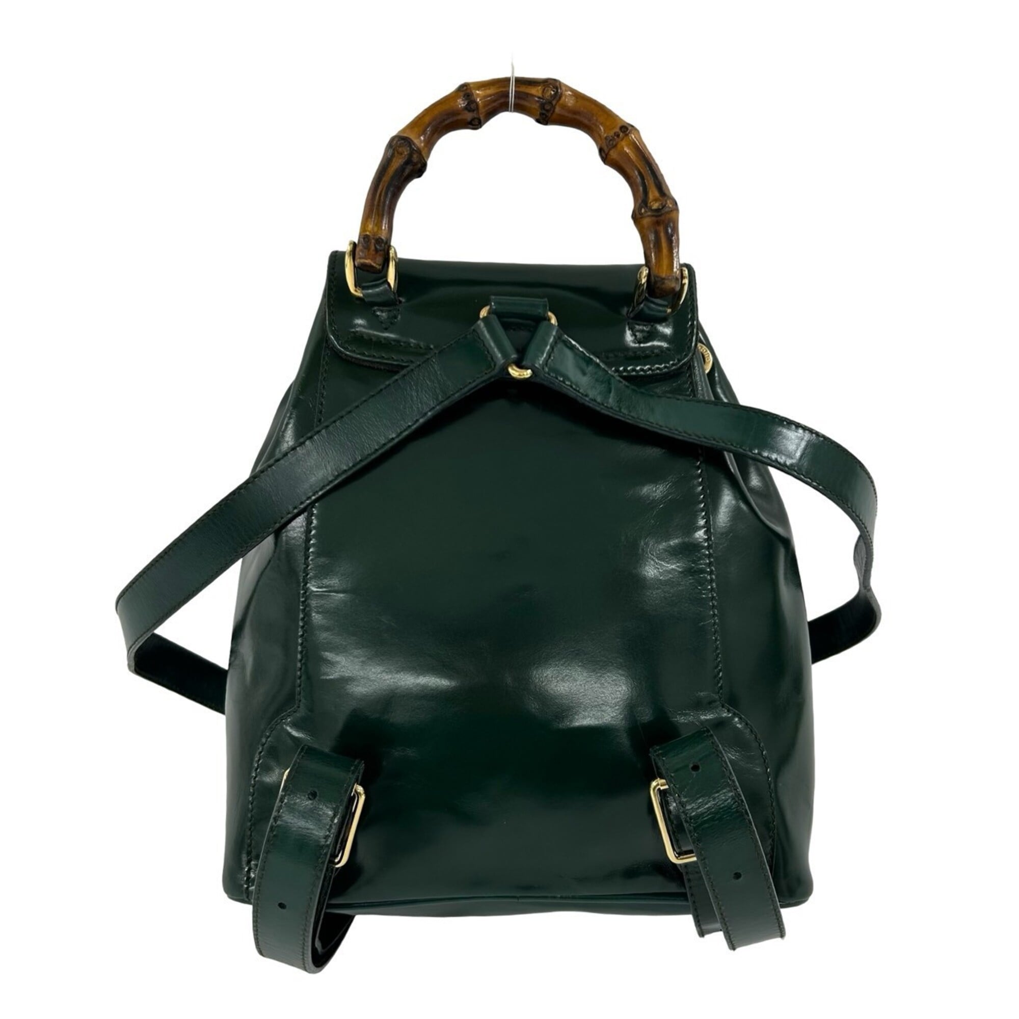 Gucci Green Patent Leather Backpack (Pre-Owned)