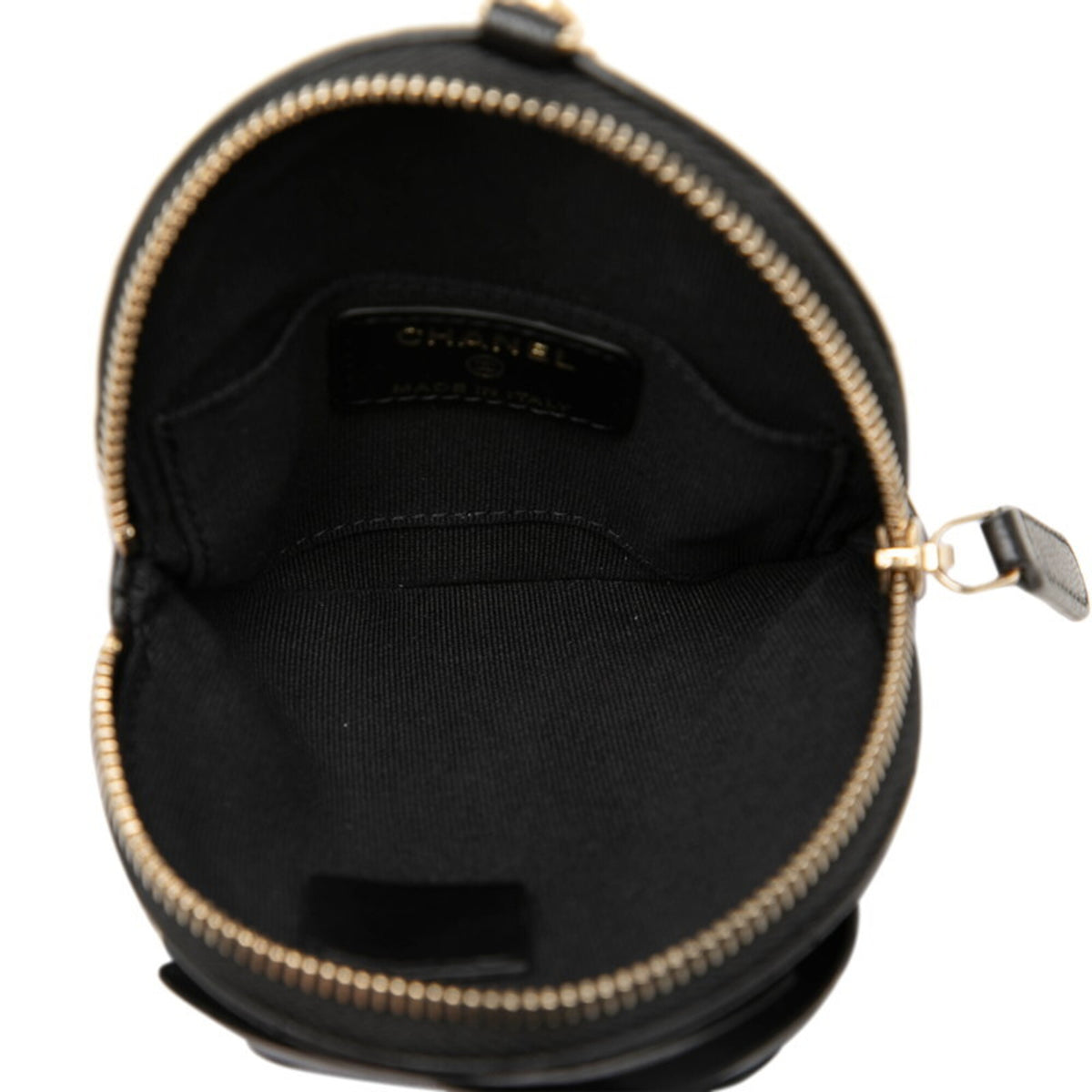 Chanel Black Leather Coin Purse/Coin Case (Pre-Owned)