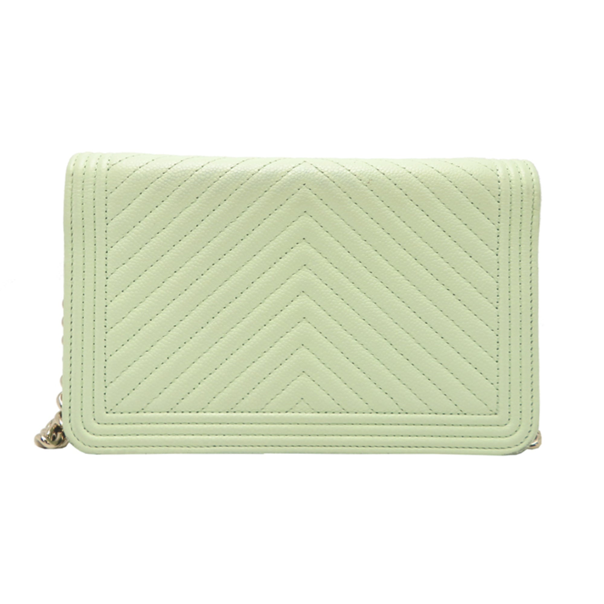 Chanel Grained Calfskin Shoulder Bag (Pre-Owned)