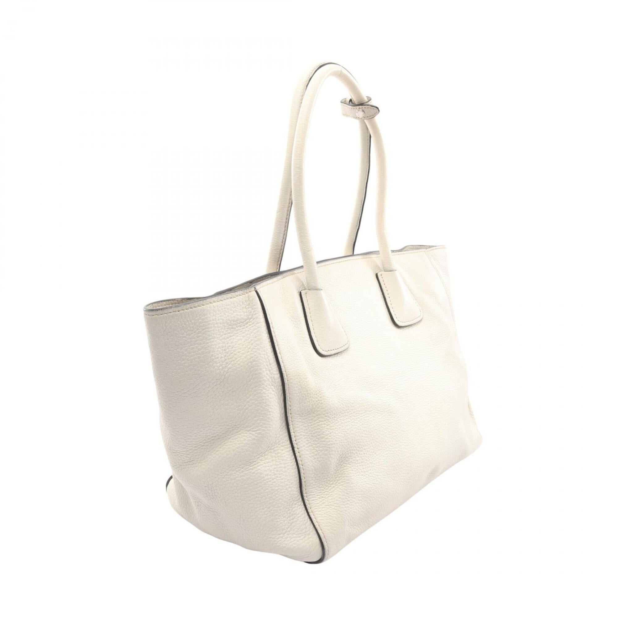 Prada White Leather Handbag (Pre-Owned)