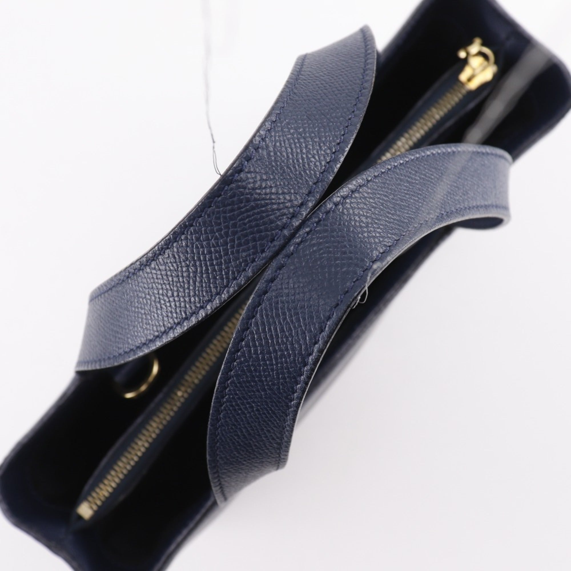 Celine Navy Leather Handbag (Pre-Owned)