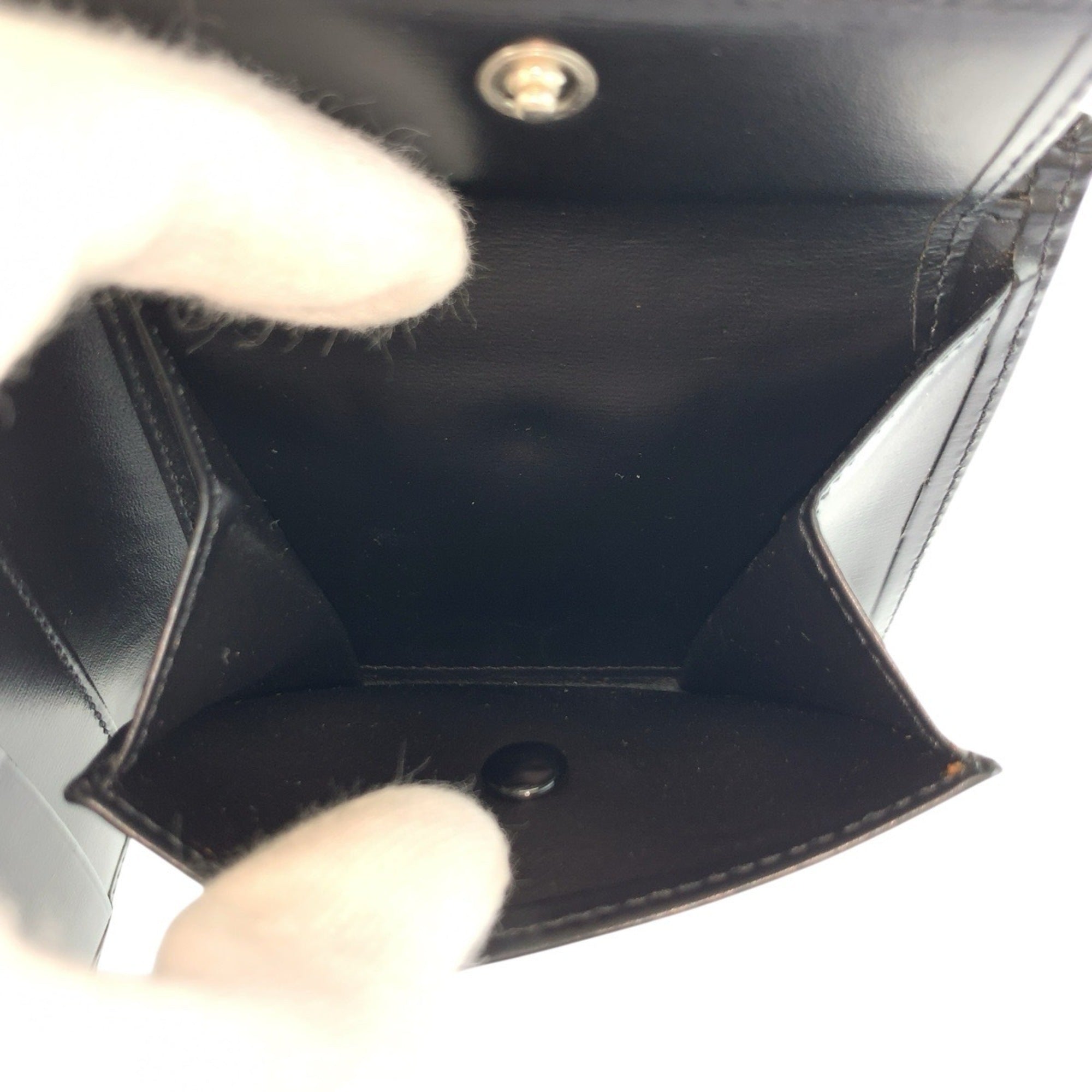 Cartier Black Leather Wallet (Bi-Fold) (Pre-Owned)
