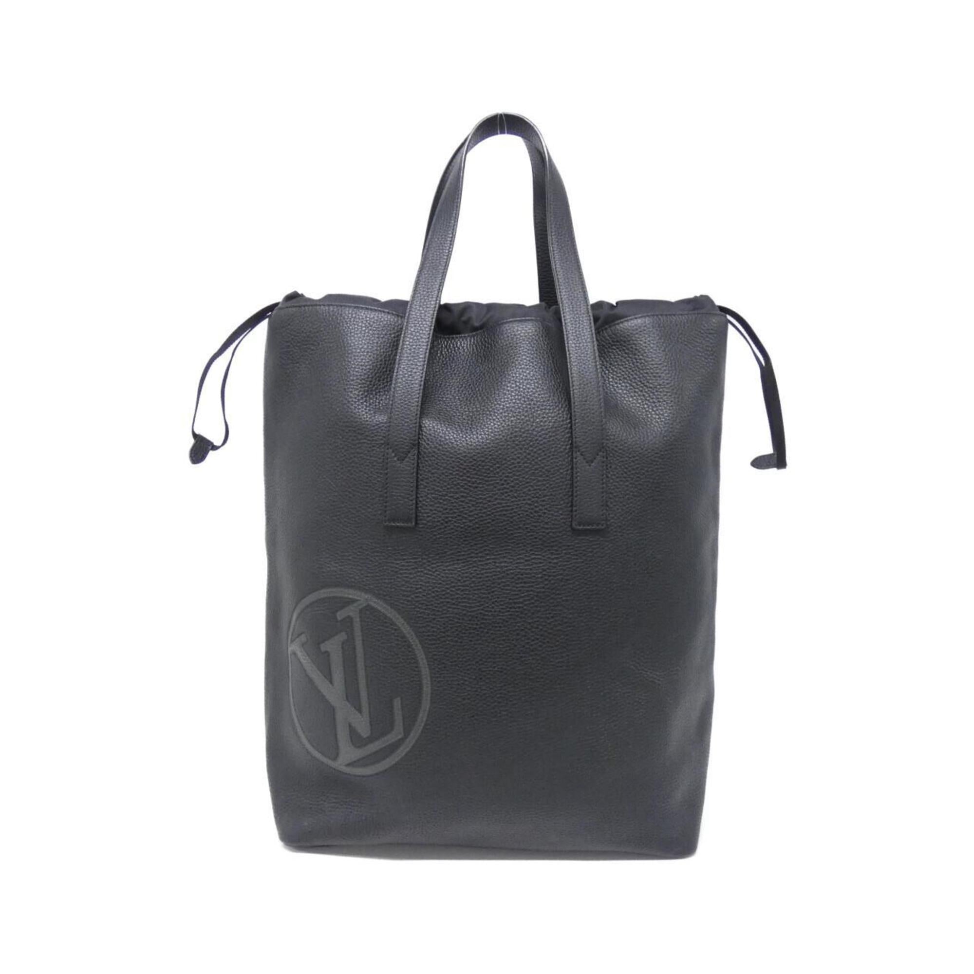 Louis Vuitton Black Leather Shoulder Bag (Pre-Owned)