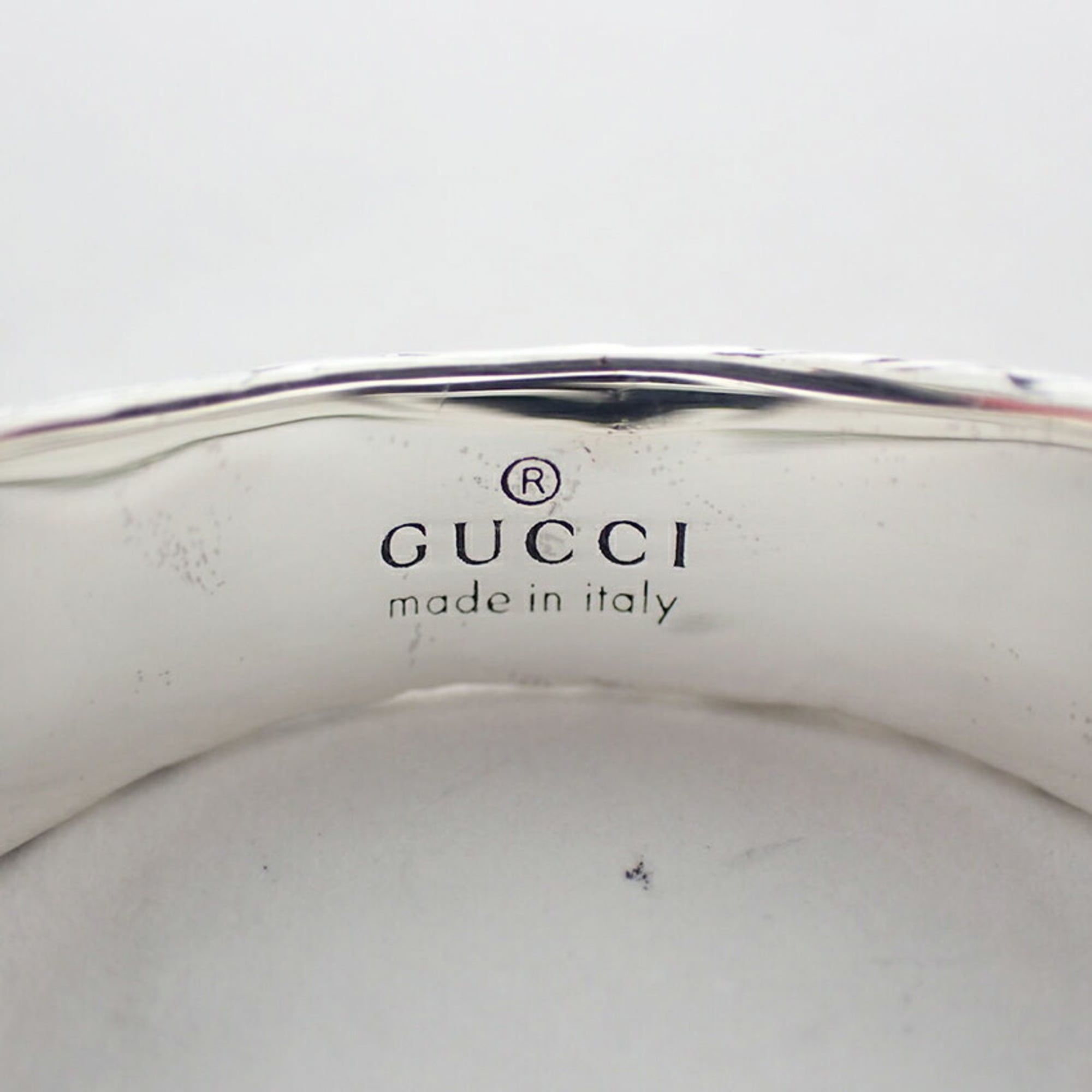 Gucci Sterling Silver 925 Band Ring (Pre-Owned)