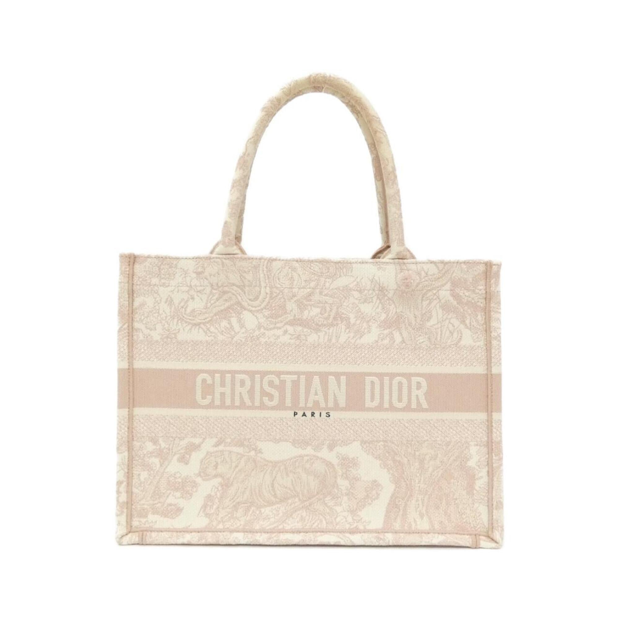 Christian Dior Pink Canvas Handbag (Pre-Owned)