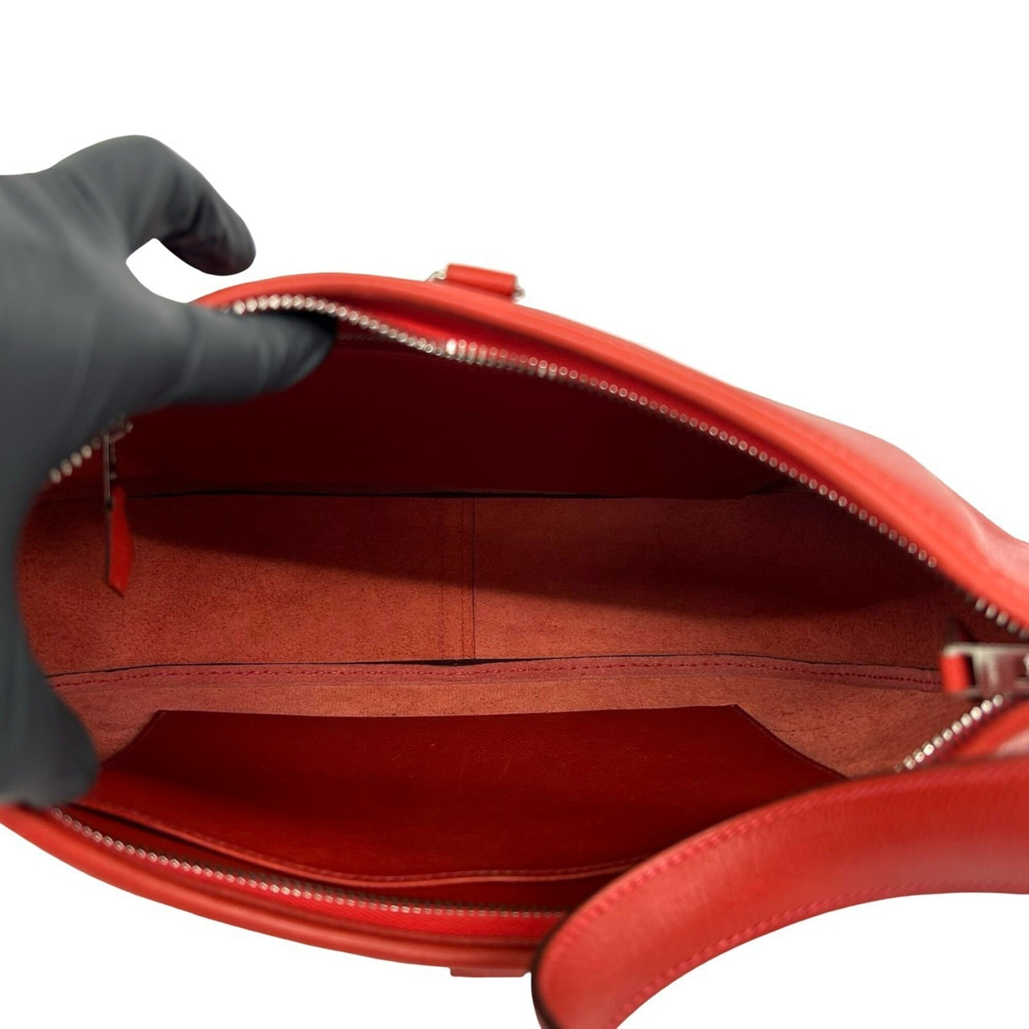 Hermes Red Color Epsom Leather Shoulder Bag (Pre-Owned)