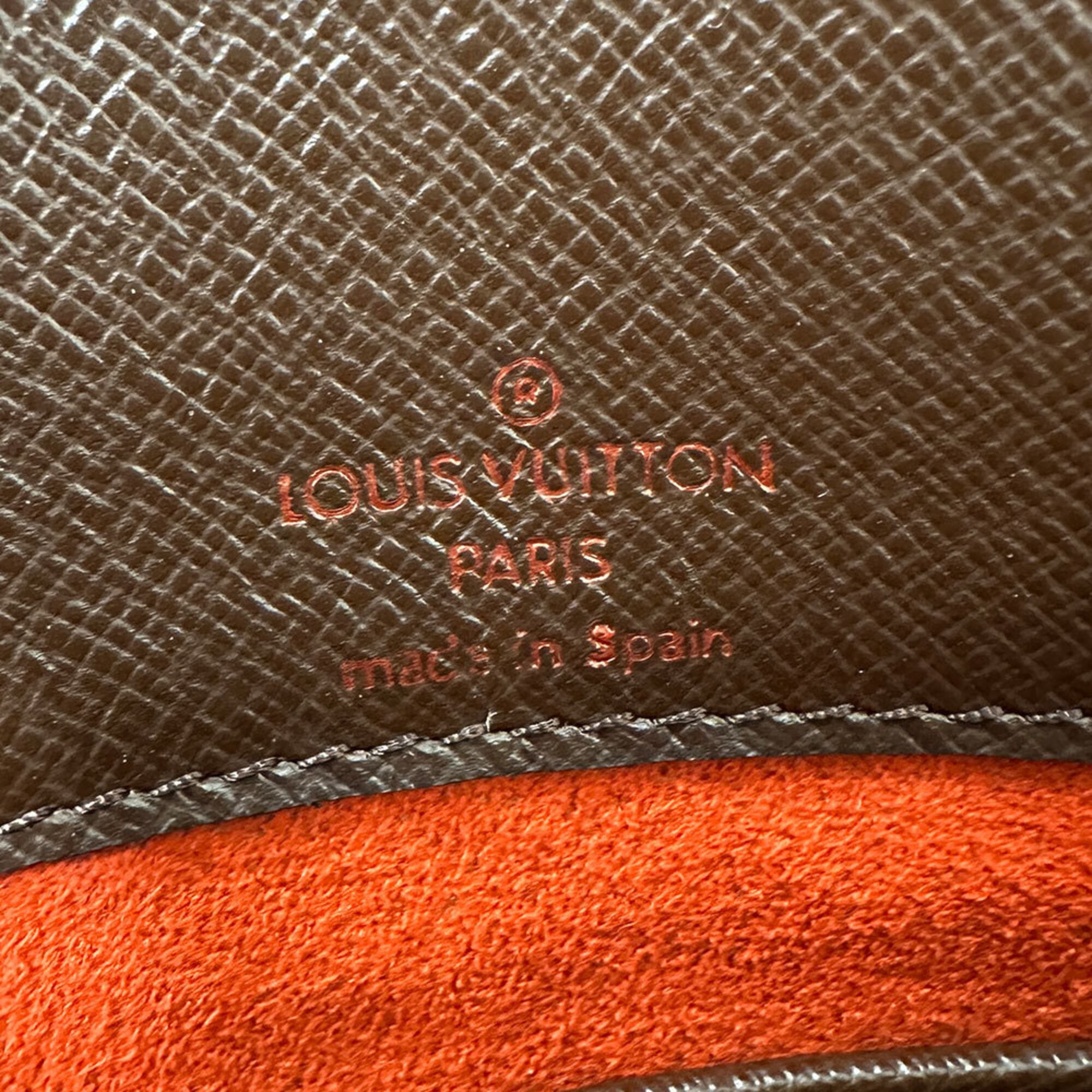 Louis Vuitton Brown Damier Canvas Handbag Shoulder Bag (Pre-Owned)