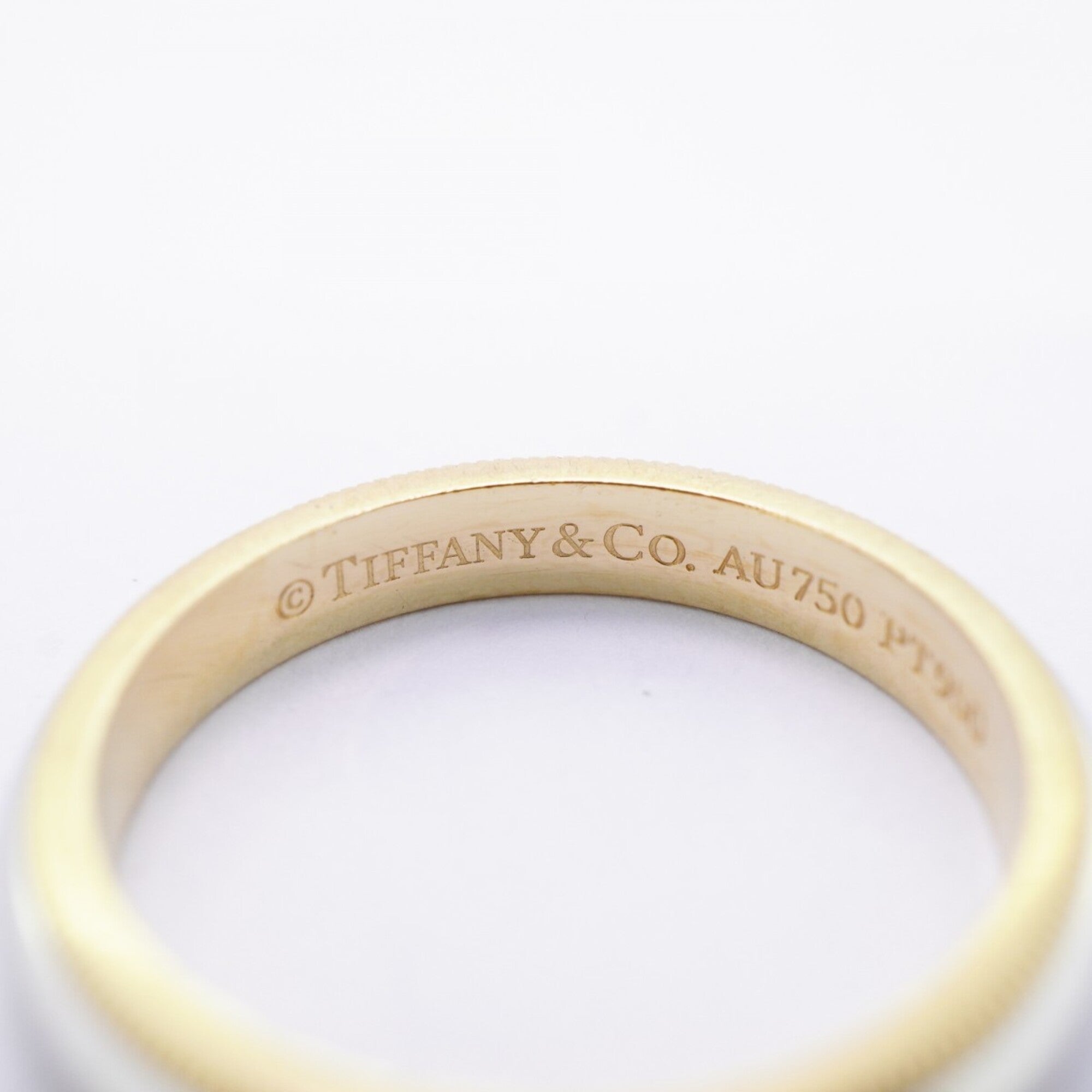 Tiffany Yellow Gold (18K) Platinum 950 Band Ring (Pre-Owned)