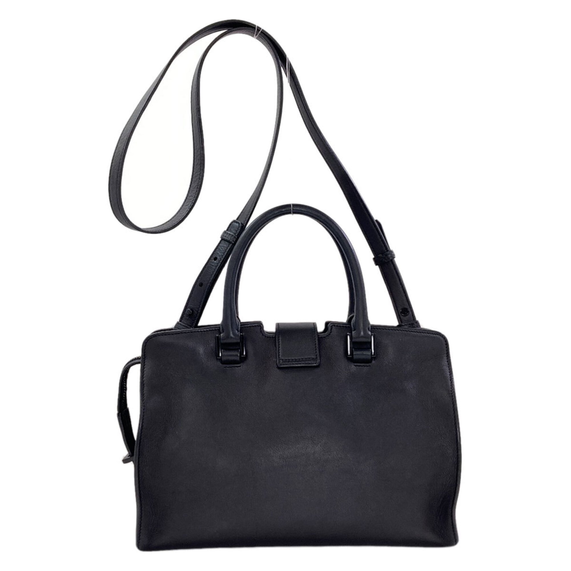 Saint Laurent Black Leather Handbag (Pre-Owned)
