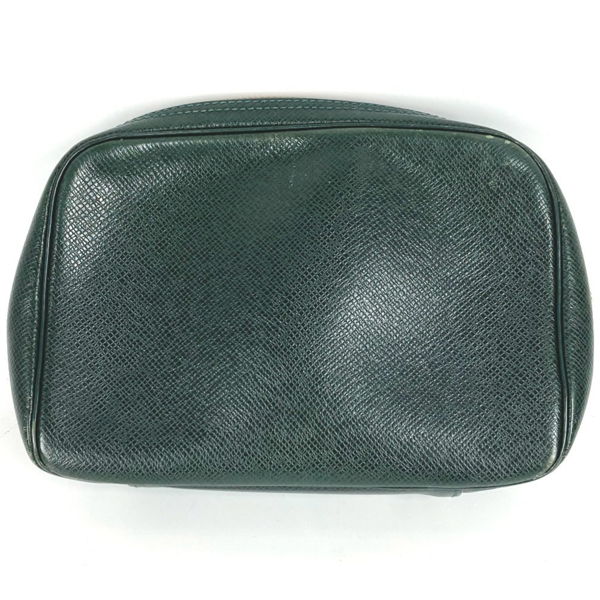 Louis Vuitton Episea Green Taiga Leather Clutch Bag Pouch (Pre-Owned)