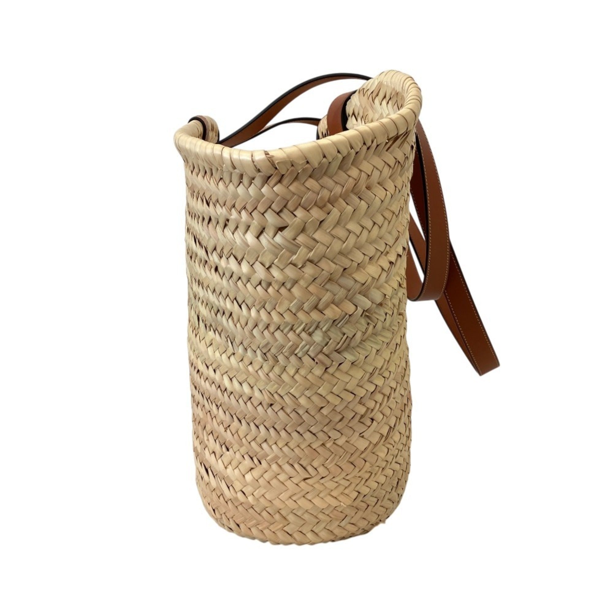 Celine Raffia Leather Basket (Pre-Owned)