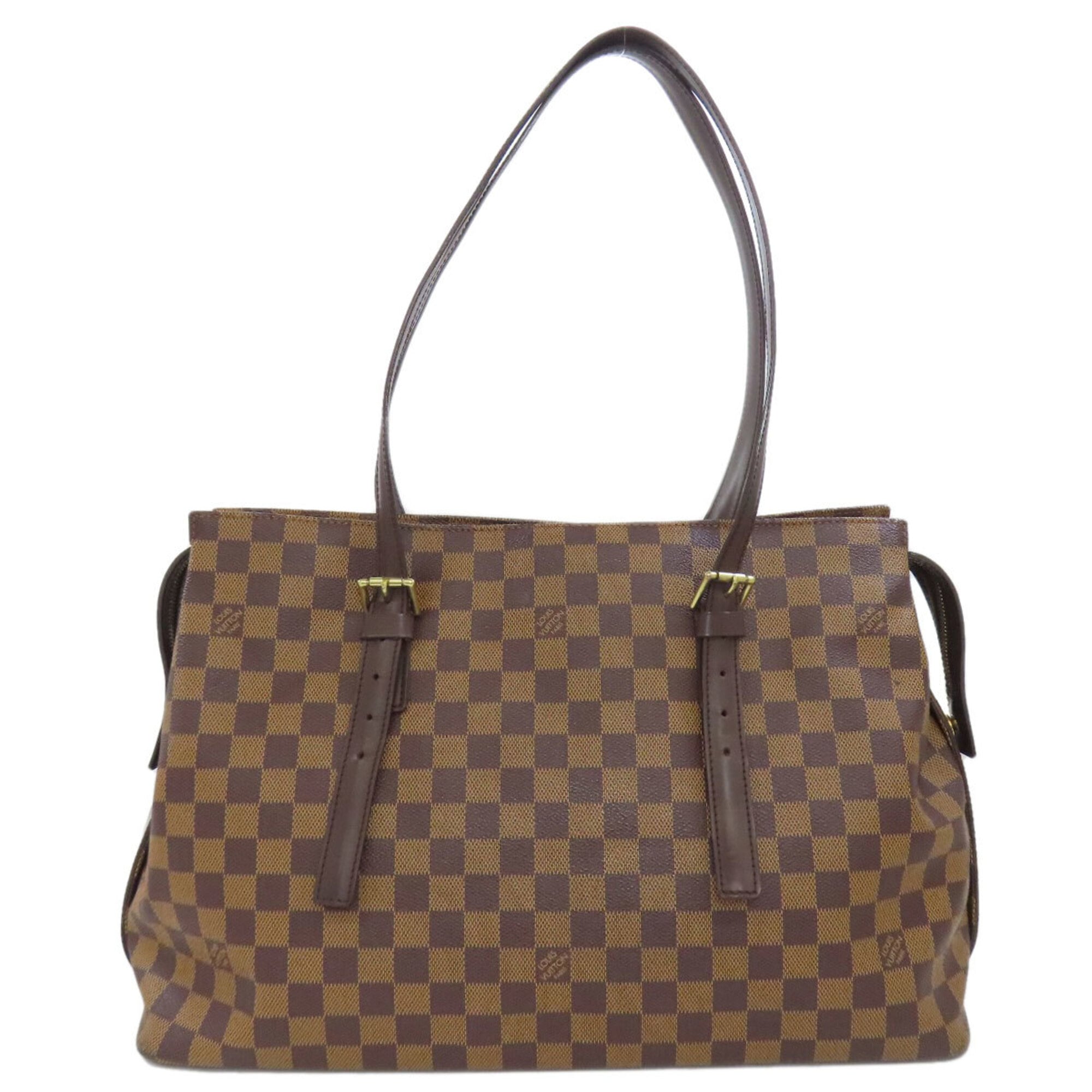 Louis Vuitton Damier Damier Canvas Ebene Damier Canvas Tote Bag (Pre-Owned)