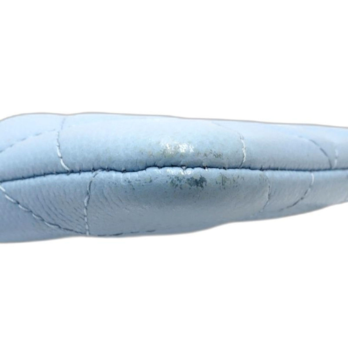 Chanel Light Blue Grained Calfskin Coin Purse/Coin Case (Pre-Owned)