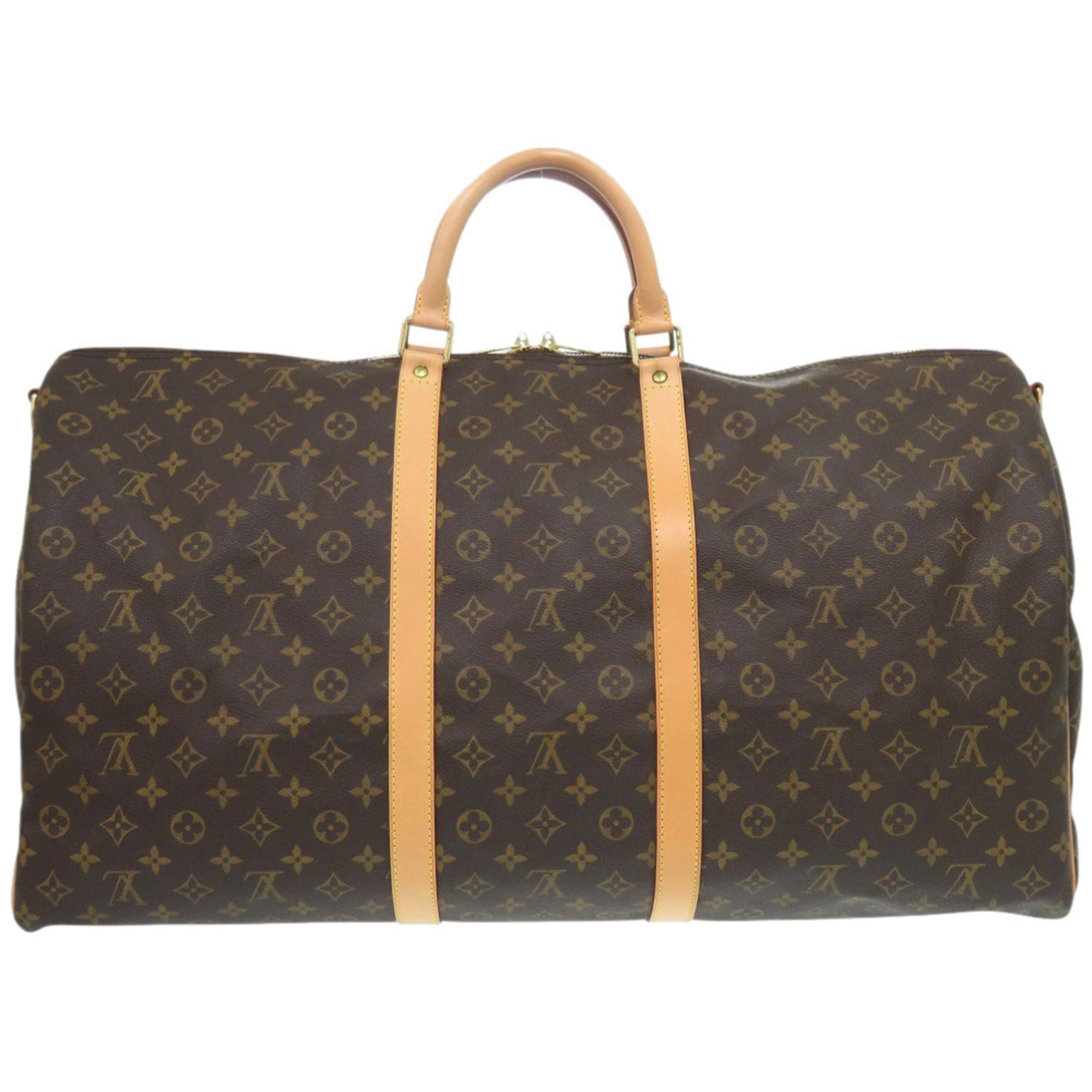 Louis Vuitton Brown Monogram Canvas Boston Bag (Pre-Owned)