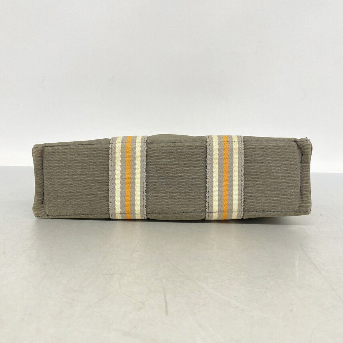 Hermes Gray Canvas Tote Bag (Pre-Owned)