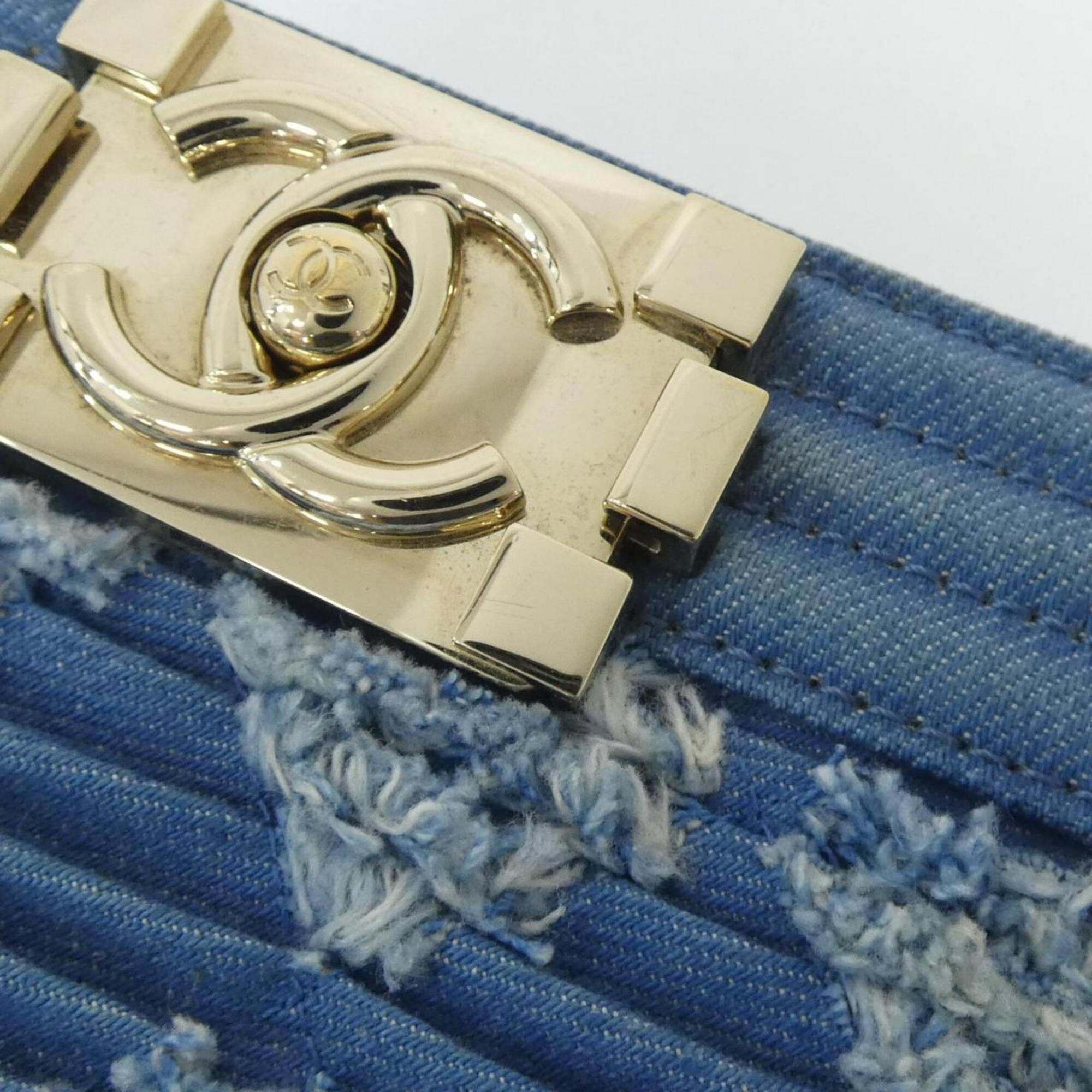 Chanel Blue Denim Shoulder Bag (Pre-Owned)