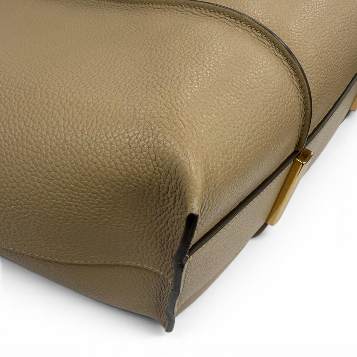 Tod's Beige Leather Handbag Pouch Tote Bag (Pre-Owned)