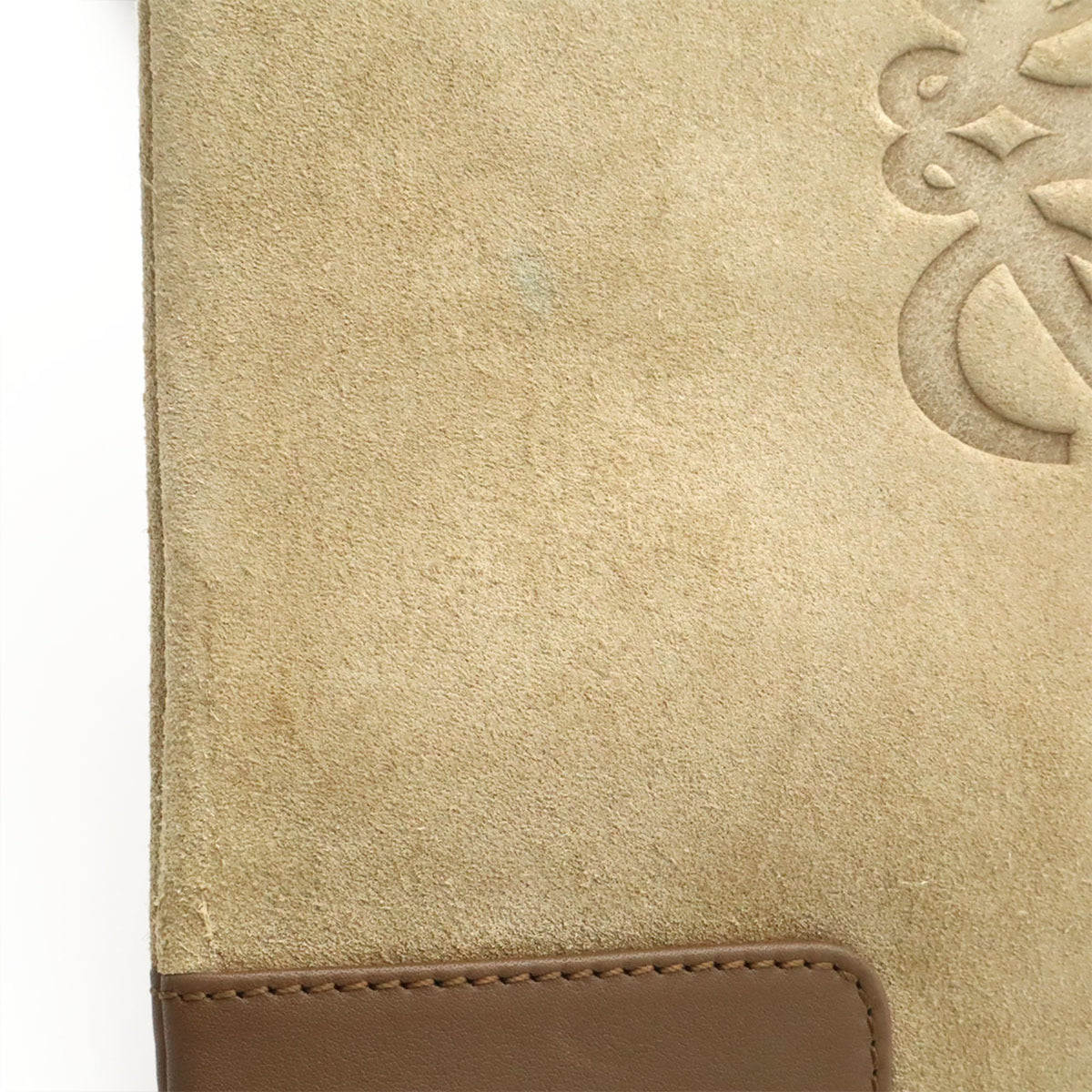 Loewe Beige Brown Suede Leather Shoulder Bag (Pre-Owned)