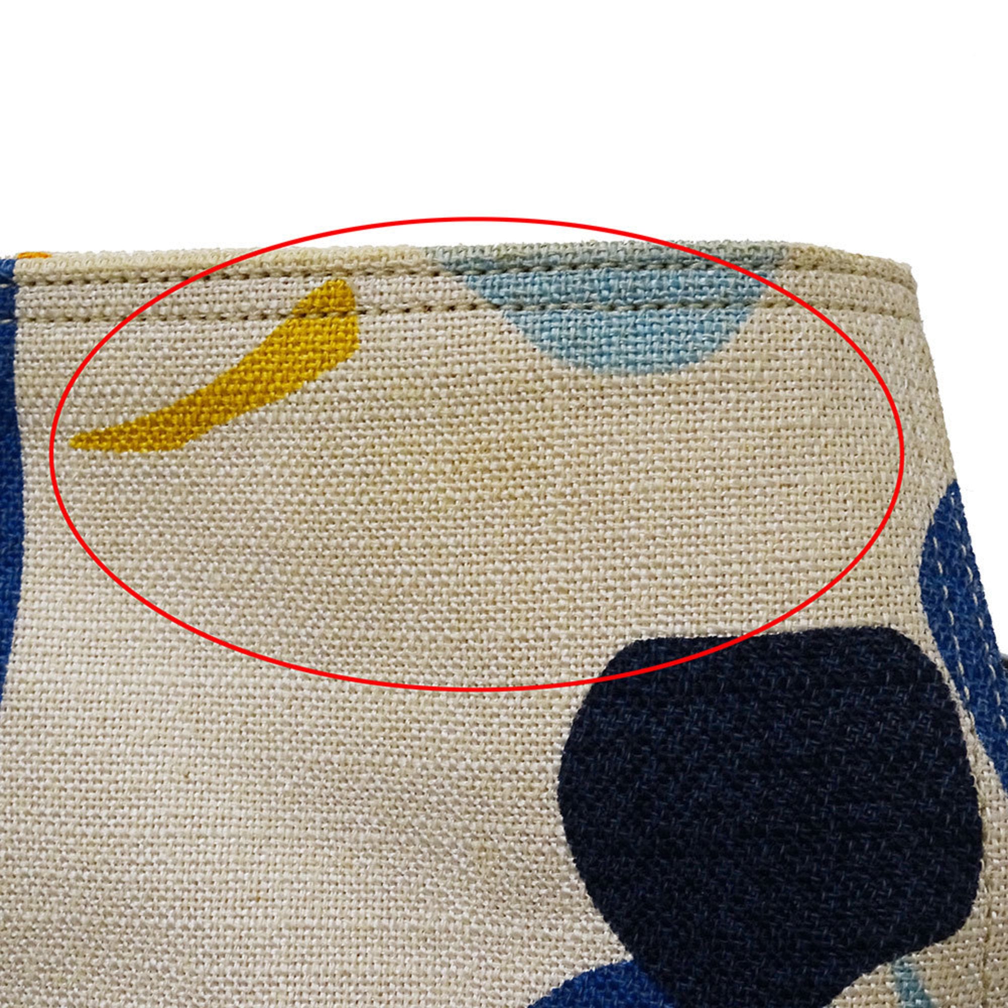 Miu Miu Multi-Color Orange Canvas Tote Bag (Pre-Owned)