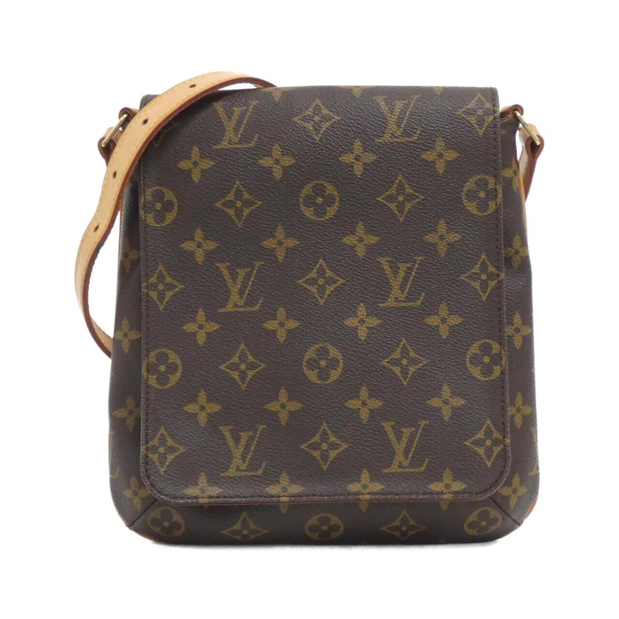 Louis Vuitton Marron Coated Canvas Shoulder Bag (Pre-Owned)