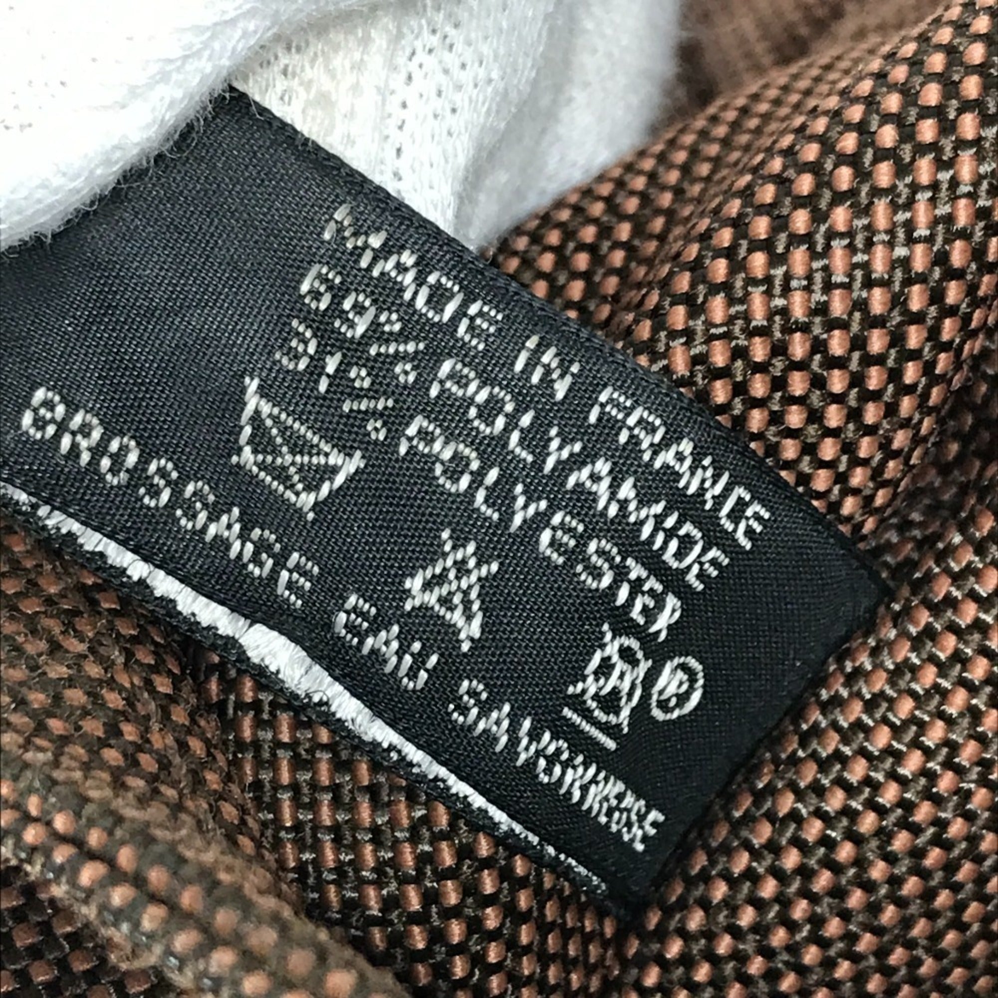 Hermes Brown Canvas Messenger Bag Shoulder Bag (Pre-Owned)