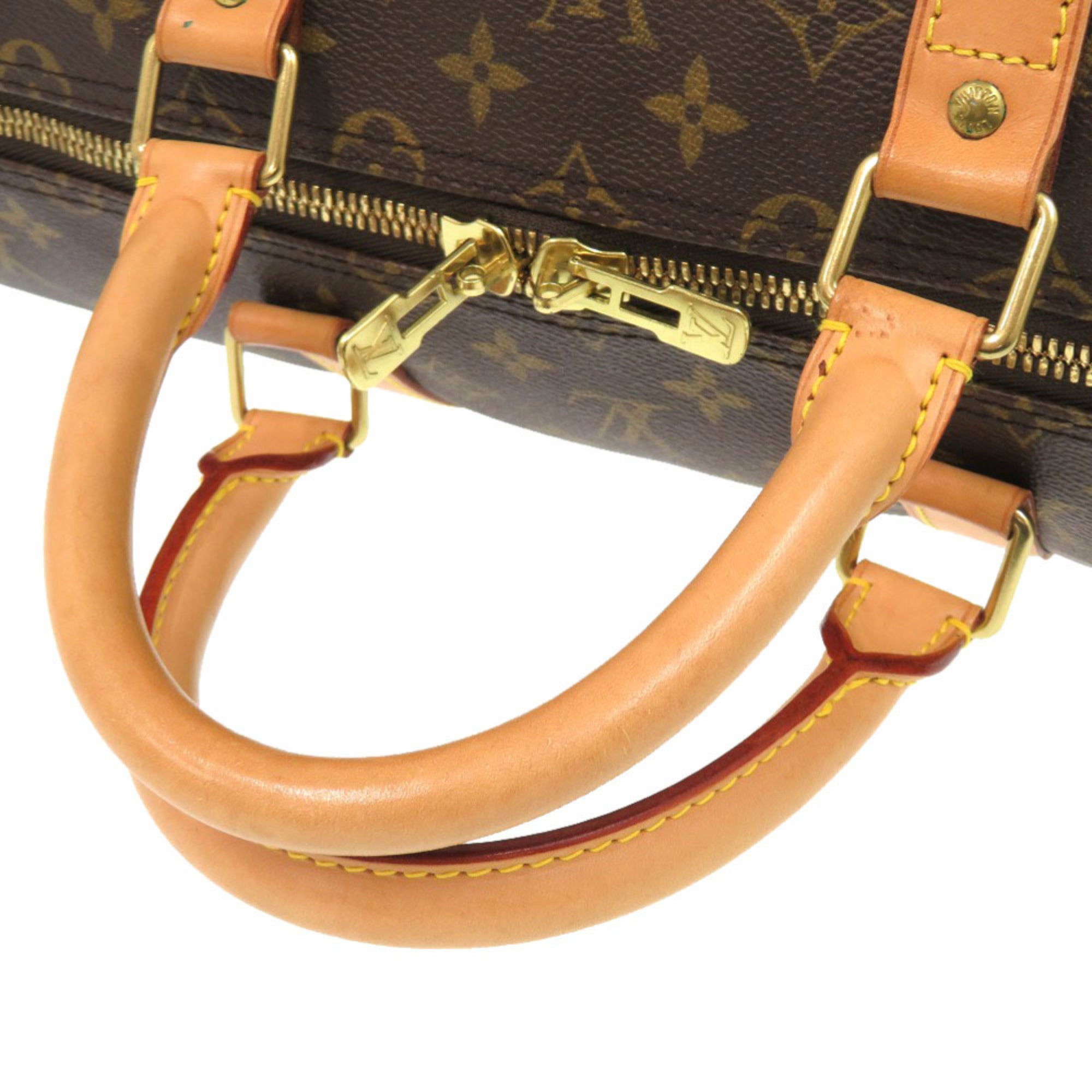Louis Vuitton Brown Monogram Canvas Boston Bag (Pre-Owned)