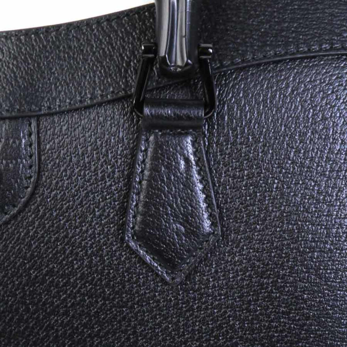 Gucci Black Leather Handbag Shoulder Bag (Pre-Owned)