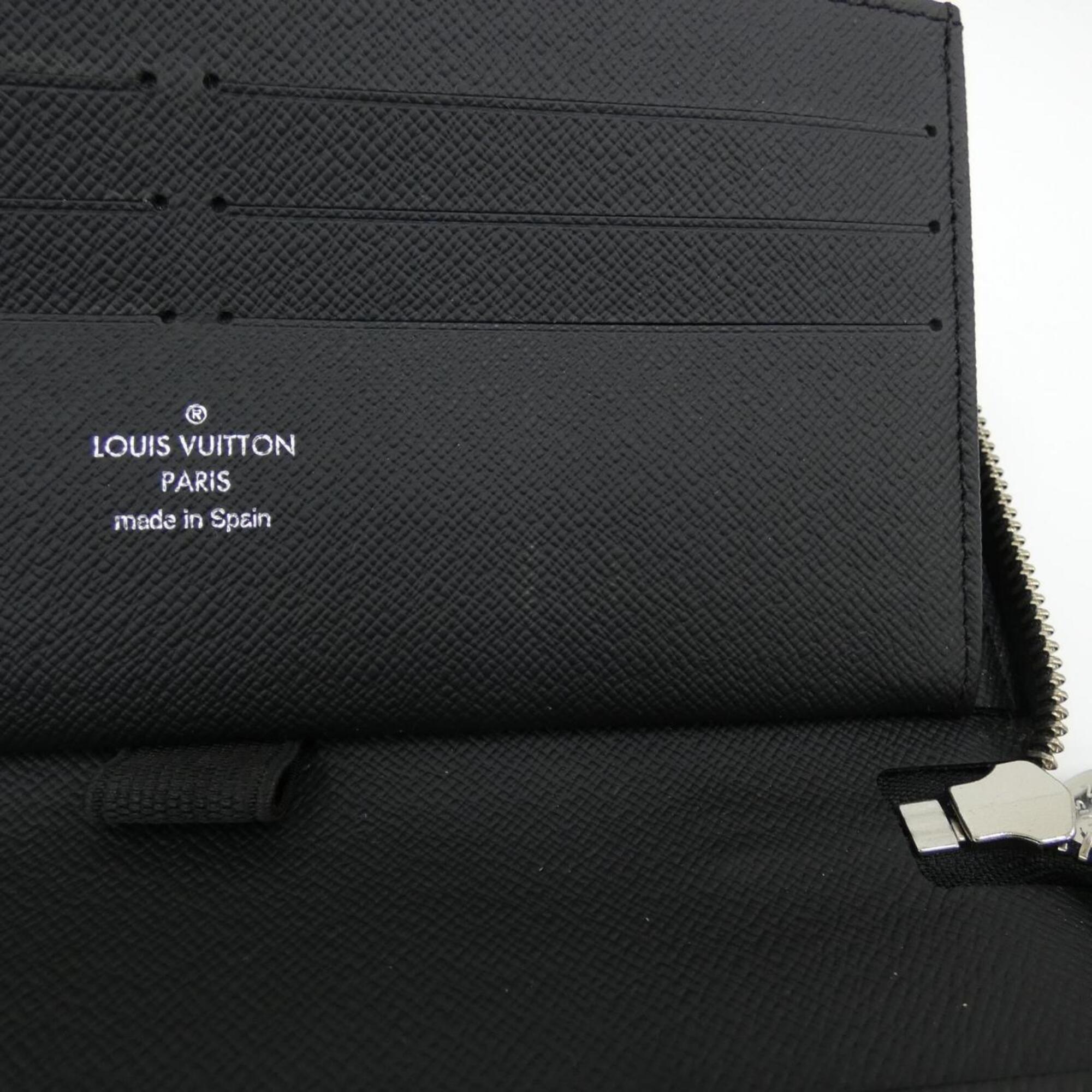 Louis Vuitton Dark Gray Graphite Coated Canvas Long Wallet (Bi-Fold) (Pre-Owned)