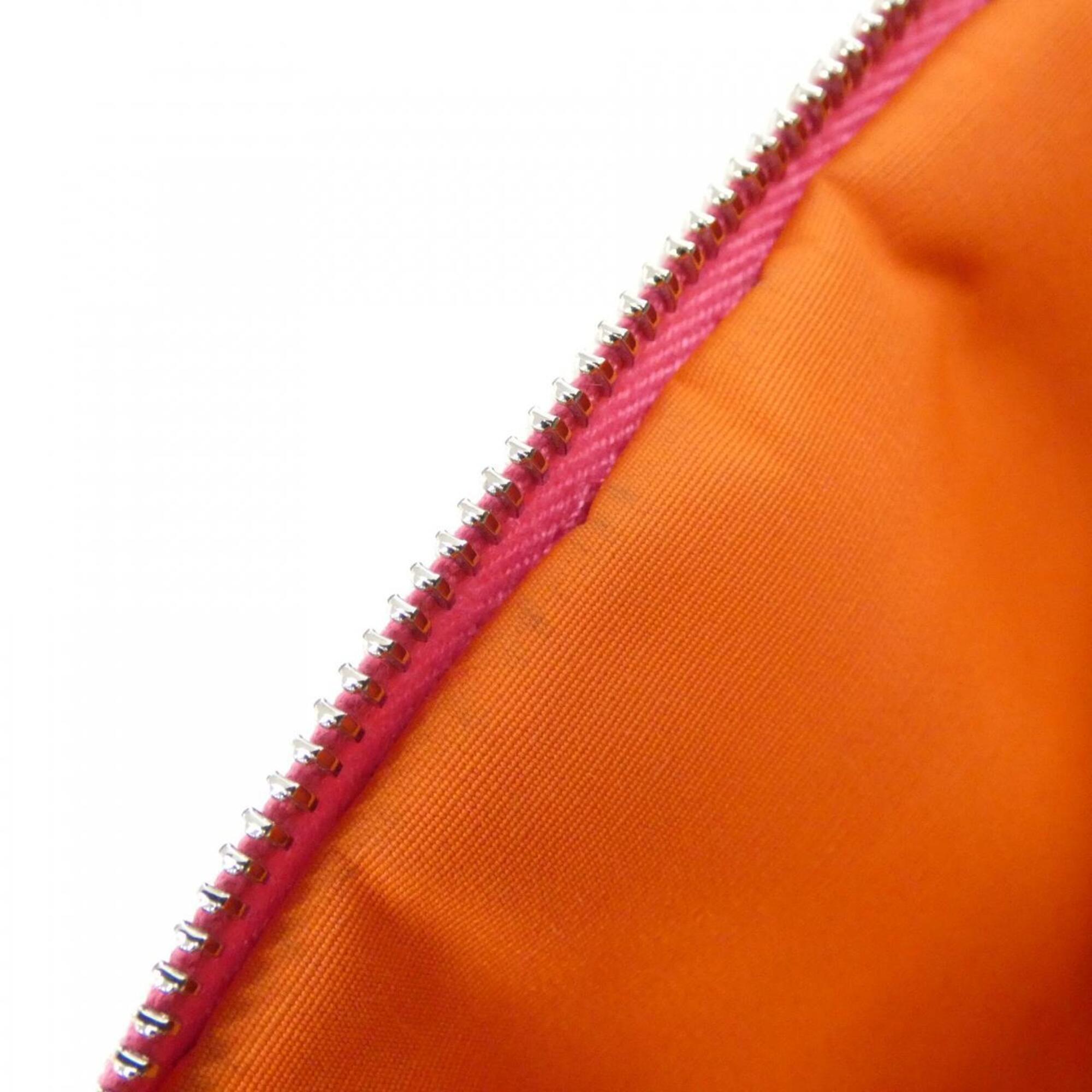 Hermes Pink Canvas Handbag Pouch (Pre-Owned)