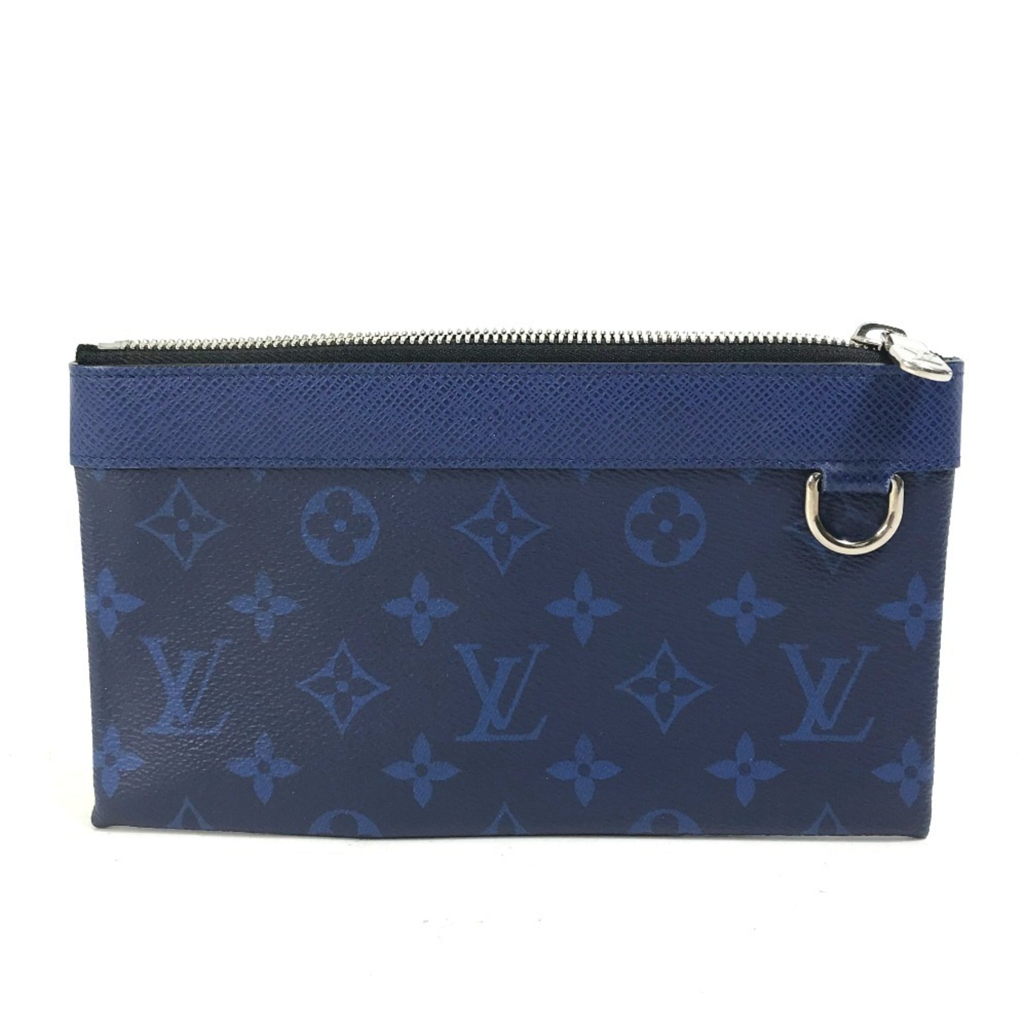 Louis Vuitton Blue Taigarama Clutch Bag Pochette Pouch (Pre-Owned)